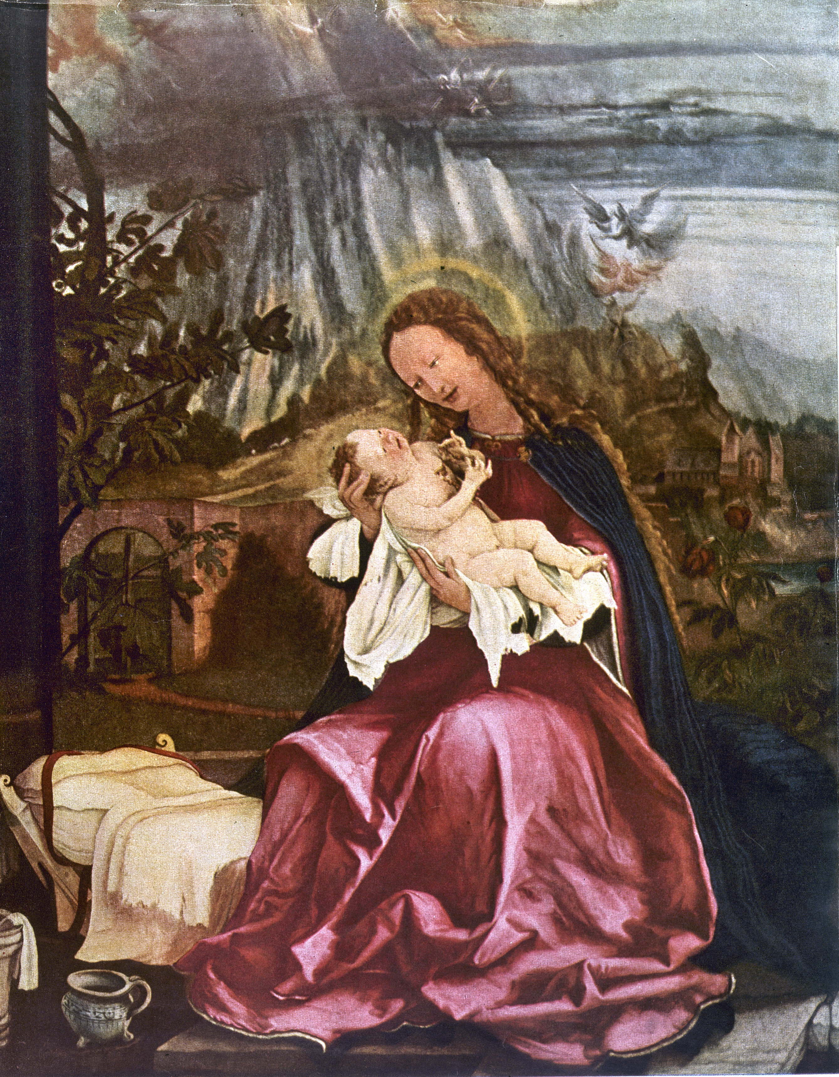 Natività (Altare di Issenheim), Matthias Grünewald, 1511-1516 circa, olio su tavola, 265x304 cm. Musée d'Unterlinden, Colmar Credito: Roger-Viollet/contrasto