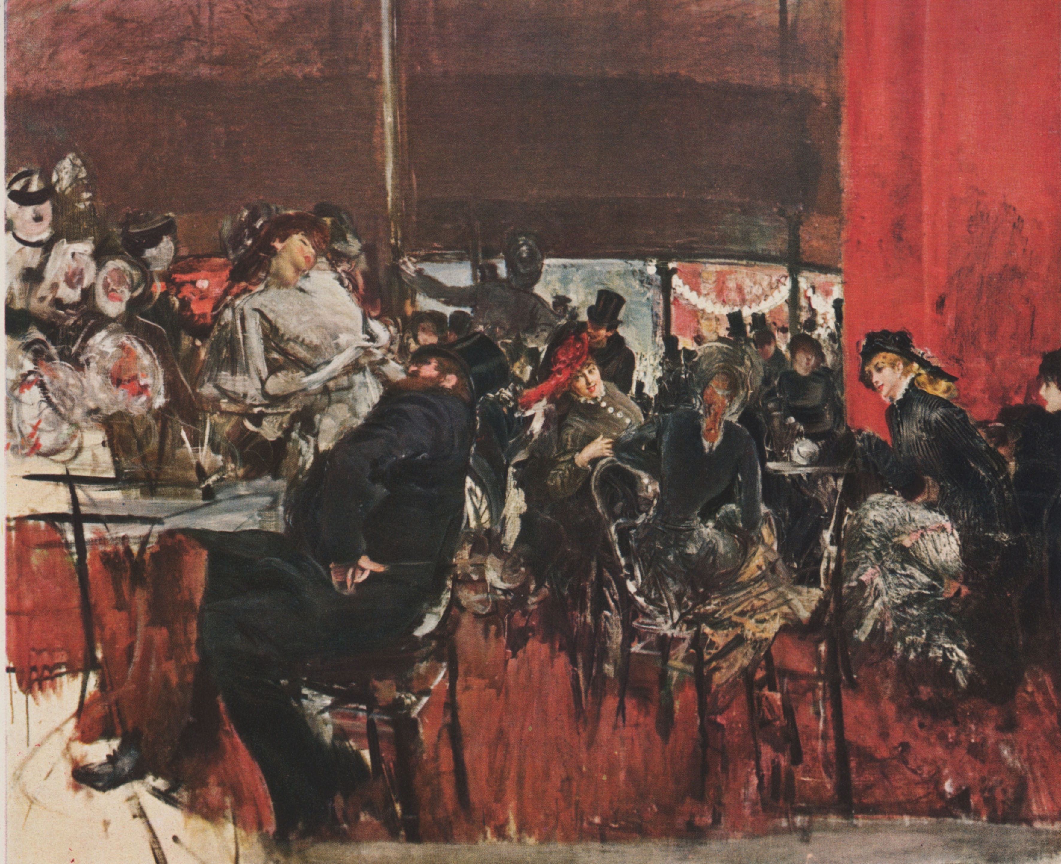 Interno del Caffè Rosso, non datato (1887), olio su tela cm 113 x 125, collezione privata, Roma. Credito: Archivio GBB / CONTRASTO