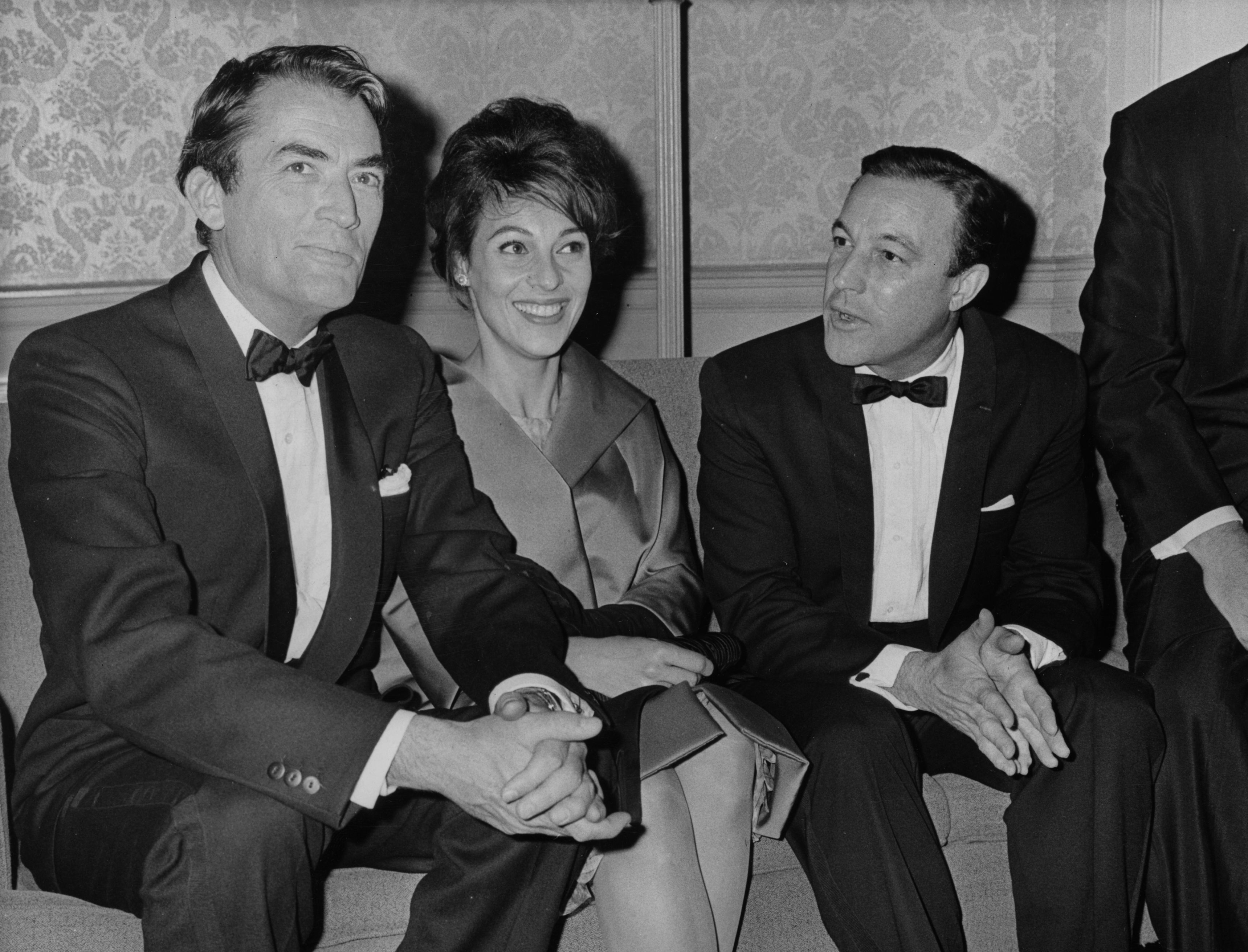 Con Gregory e Veronique Peck nel 1960 