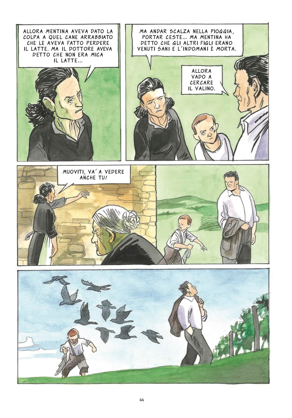 "La luna e i falò" di Cesare Pavese, adattamento a fumetti di Marino Magliani e Marco D’Aponte (Tunué)