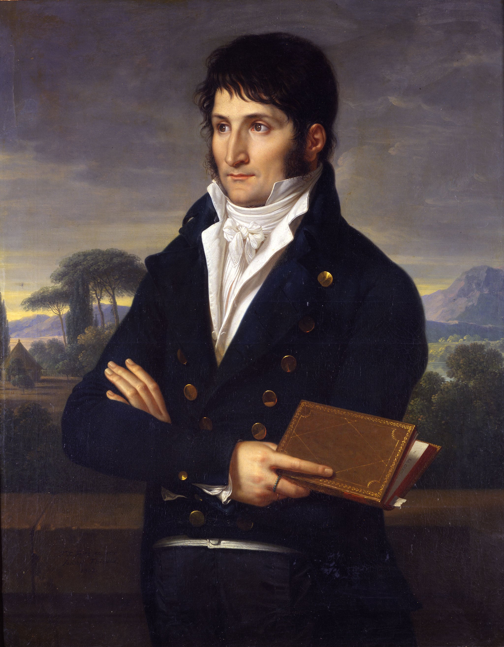 François-Xavier Fabre "Luciano Bonaparte alla Villa Rufinella di Frascati", 1808. Olio su tela, cm 90 x 71 © Sovrintendenza Capitolina - Museo Napoleonico