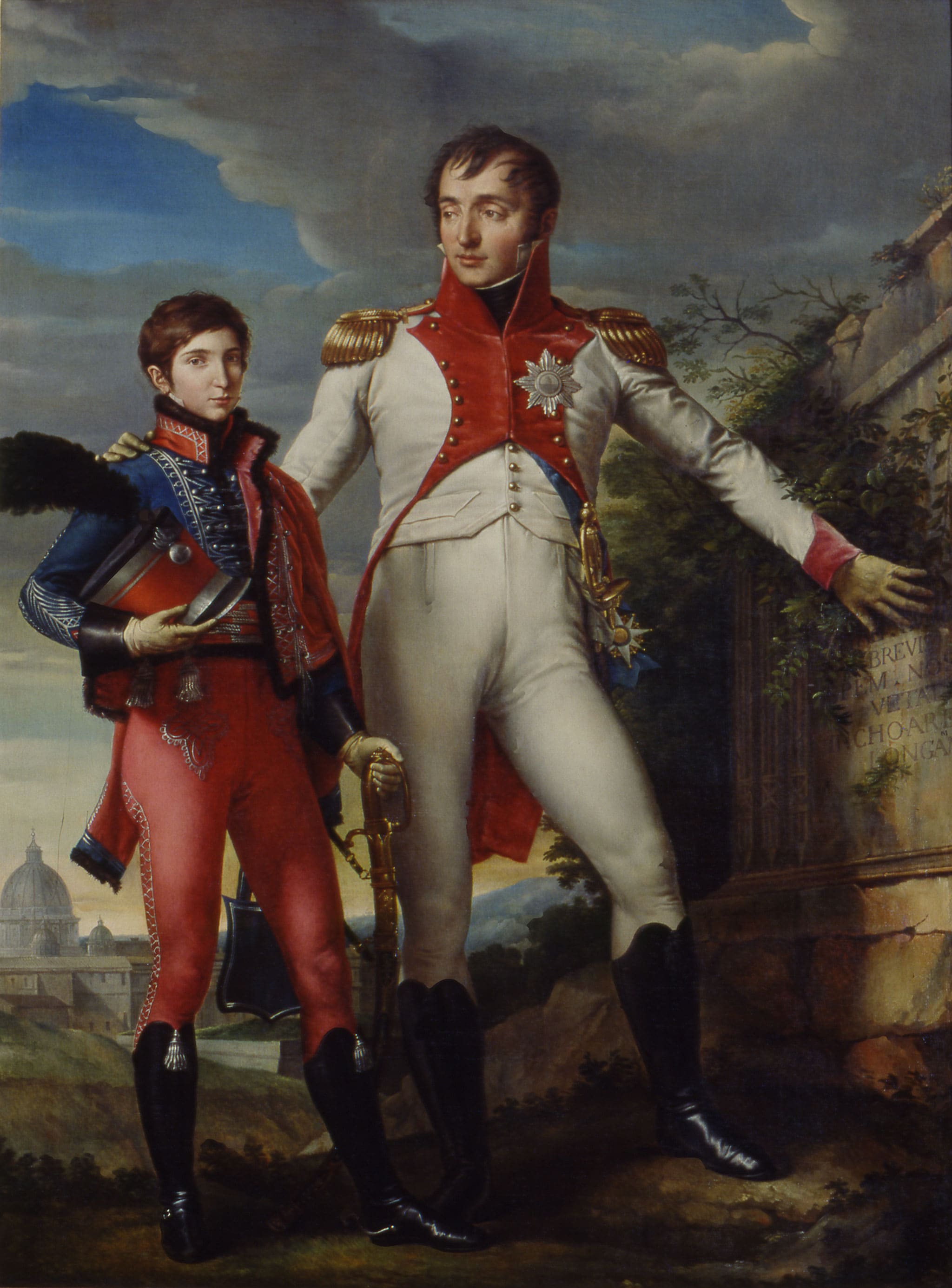 Jean Baptiste Wicar "Luigi Bonaparte con il figlio Napoleone Luigi", 1818. Olio su tela, cm 197 x 148 © Sovrintendenza Capitolina - Museo Napoleonico