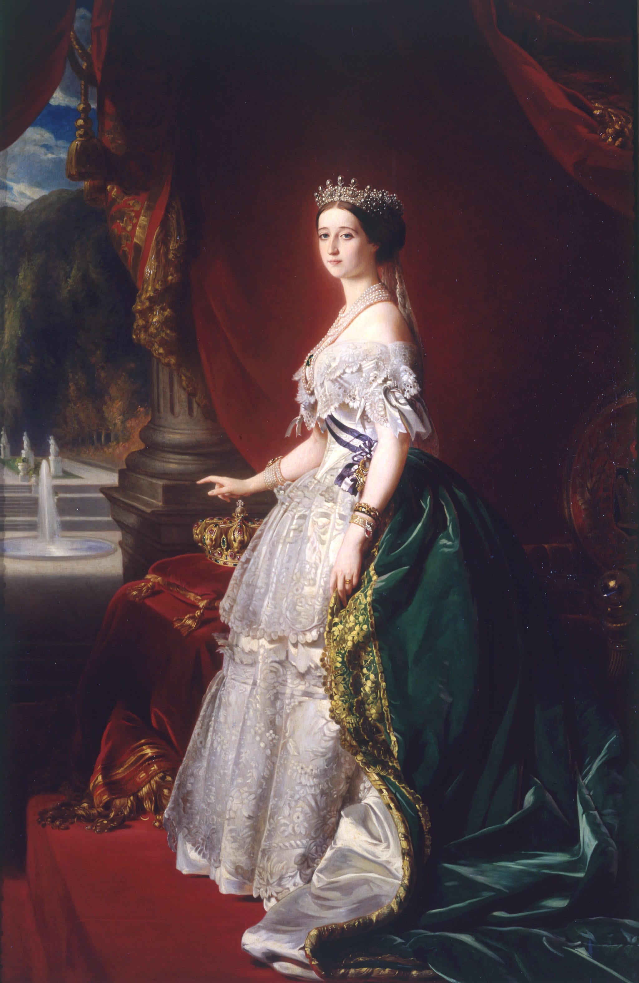 Franz Xavier Winterhalter "L'imperatrice Eugenia", 1853. Olio su tela, cm 240 x 155 © Sovrintendenza Capitolina - Museo Napoleonico