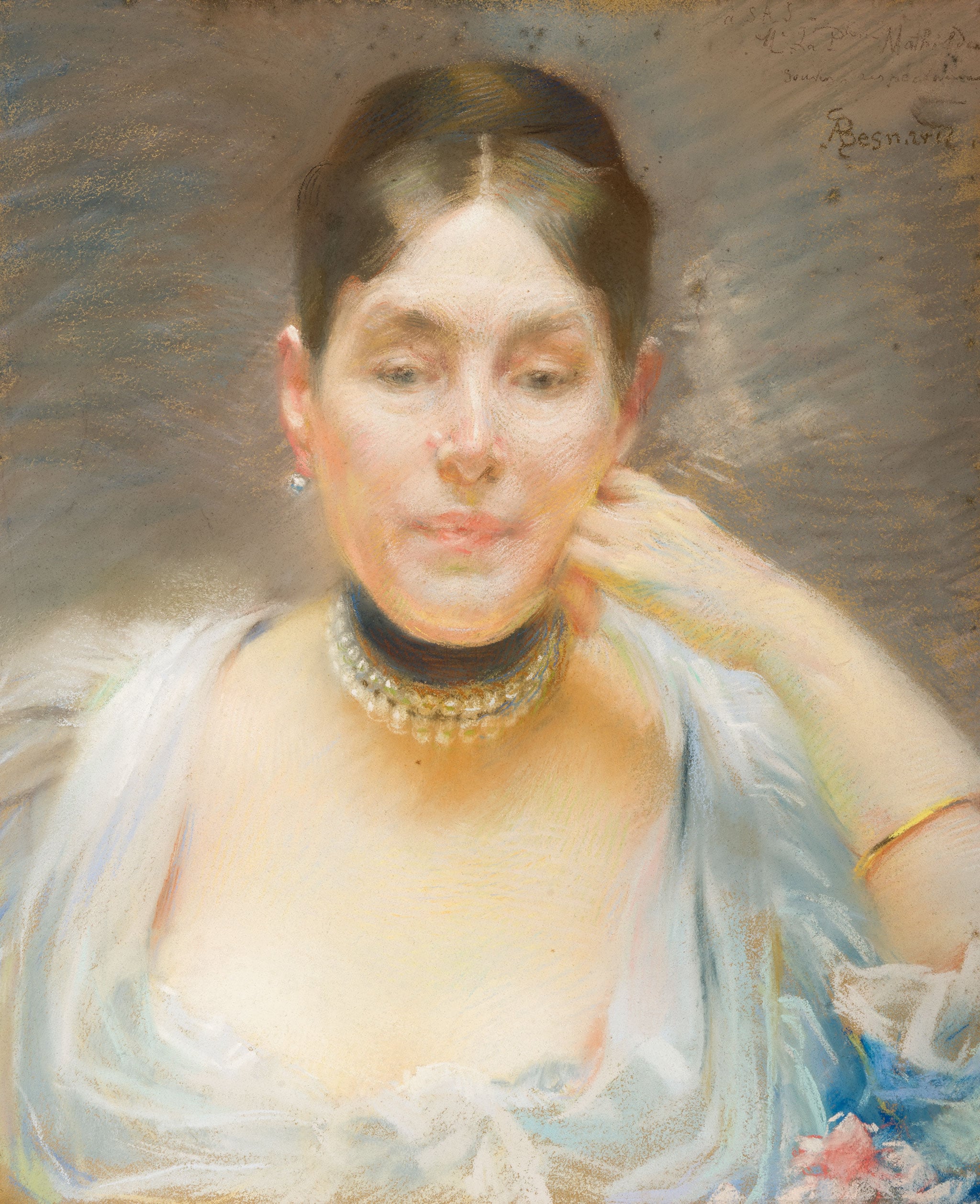 Paul Albert Besnard "Mathilde Bonaparte", 1883. Pastello su carta, mm 530 x 435 © Sovrintendenza Capitolina - Museo Napoleonico