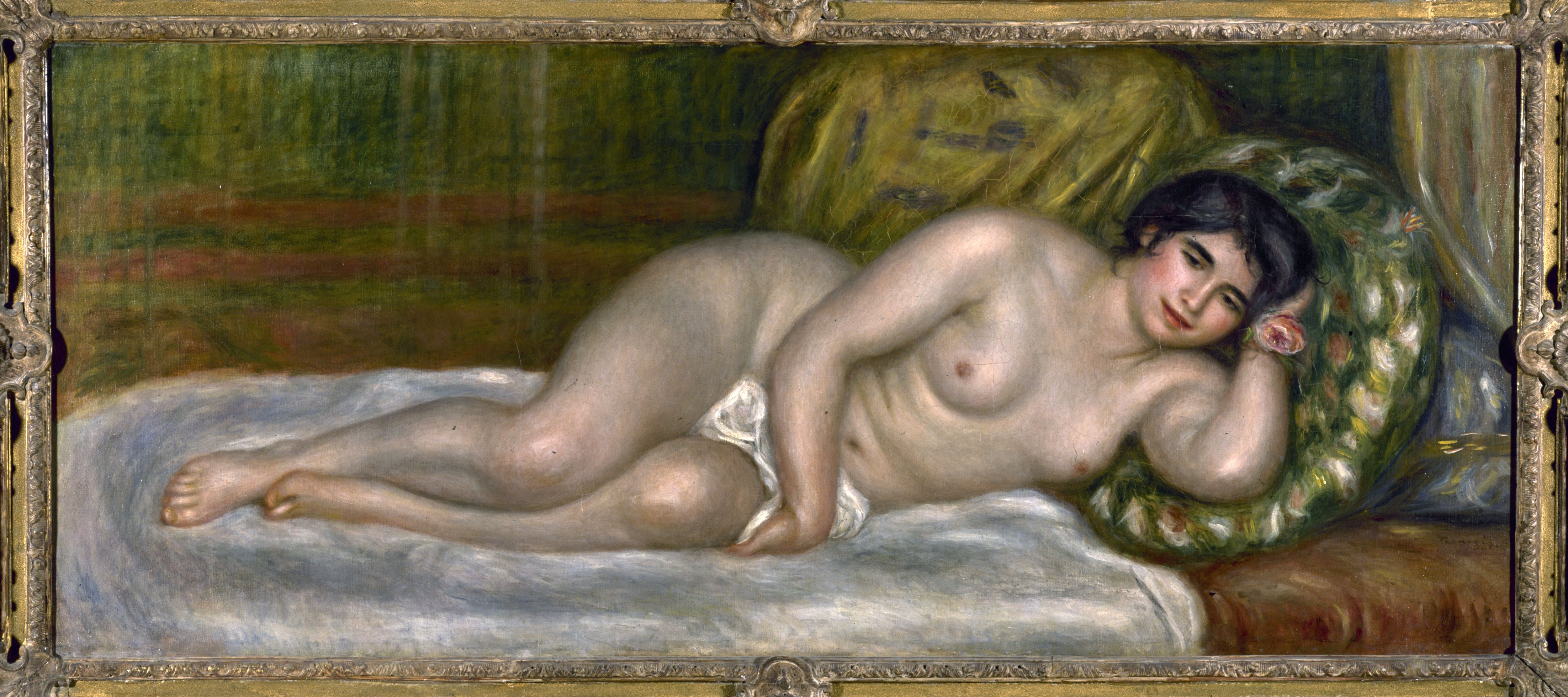 Donna nuda sdraiata (Gabrielle), 1906-07. Olio su tela 300,0 × 150,0 cm. Musée de l'Orangerie, Parigi. Credito: © Roger-Viollet/contrasto 