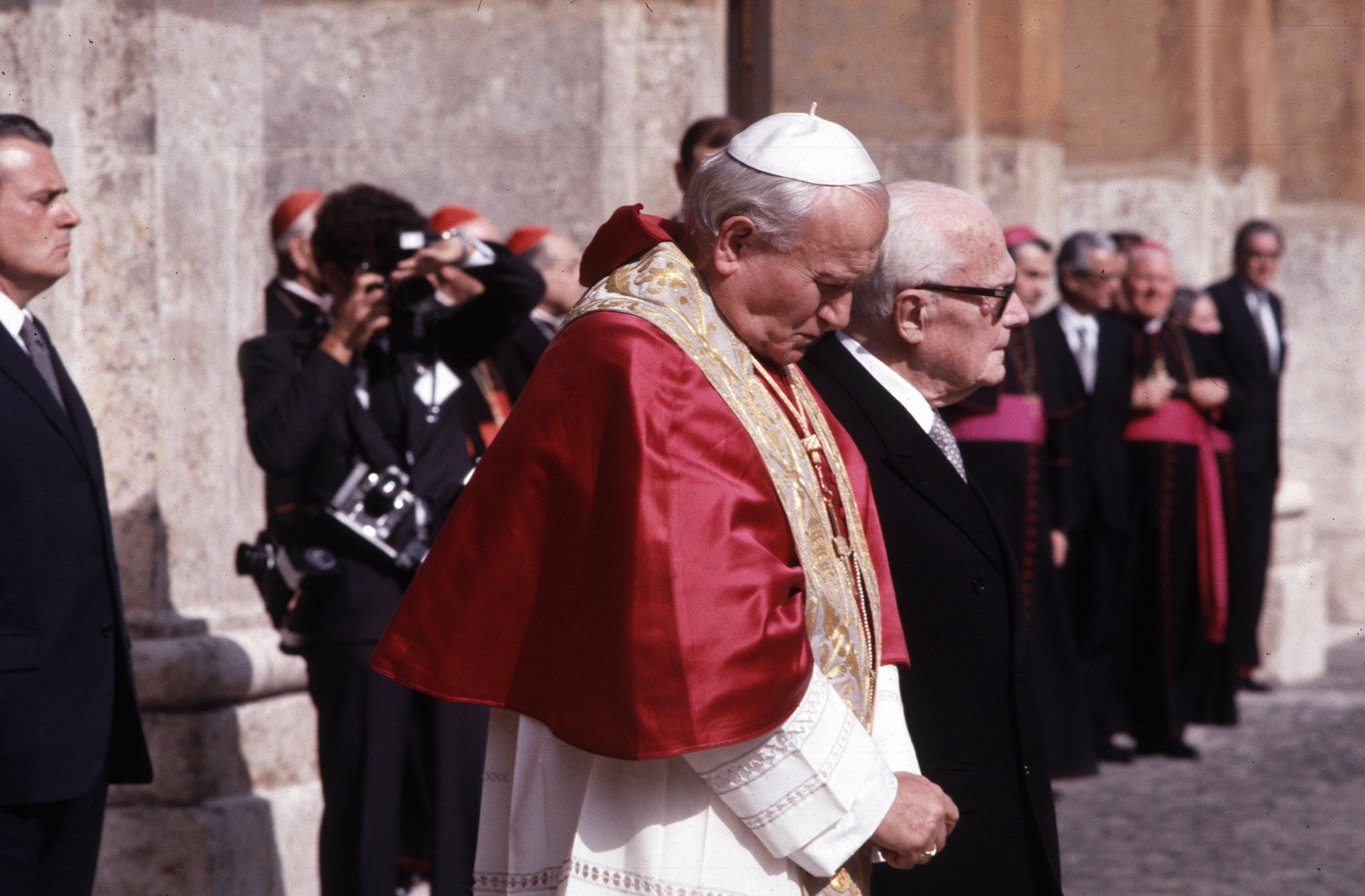 Incontro con Papa Giovanni Paolo II nel 1982