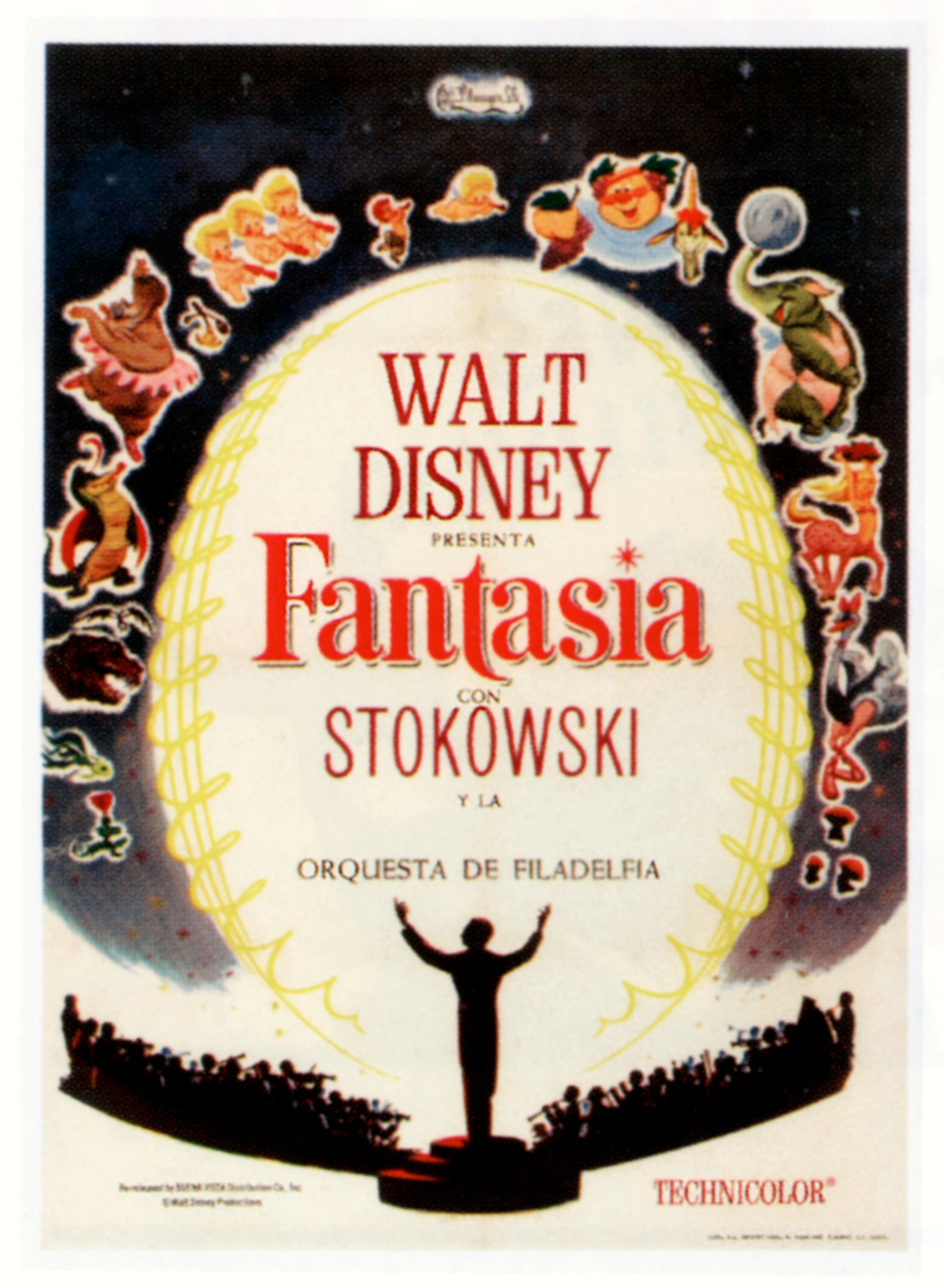 La locandina dell’edizione spagnola di “Fantasia” (1940)