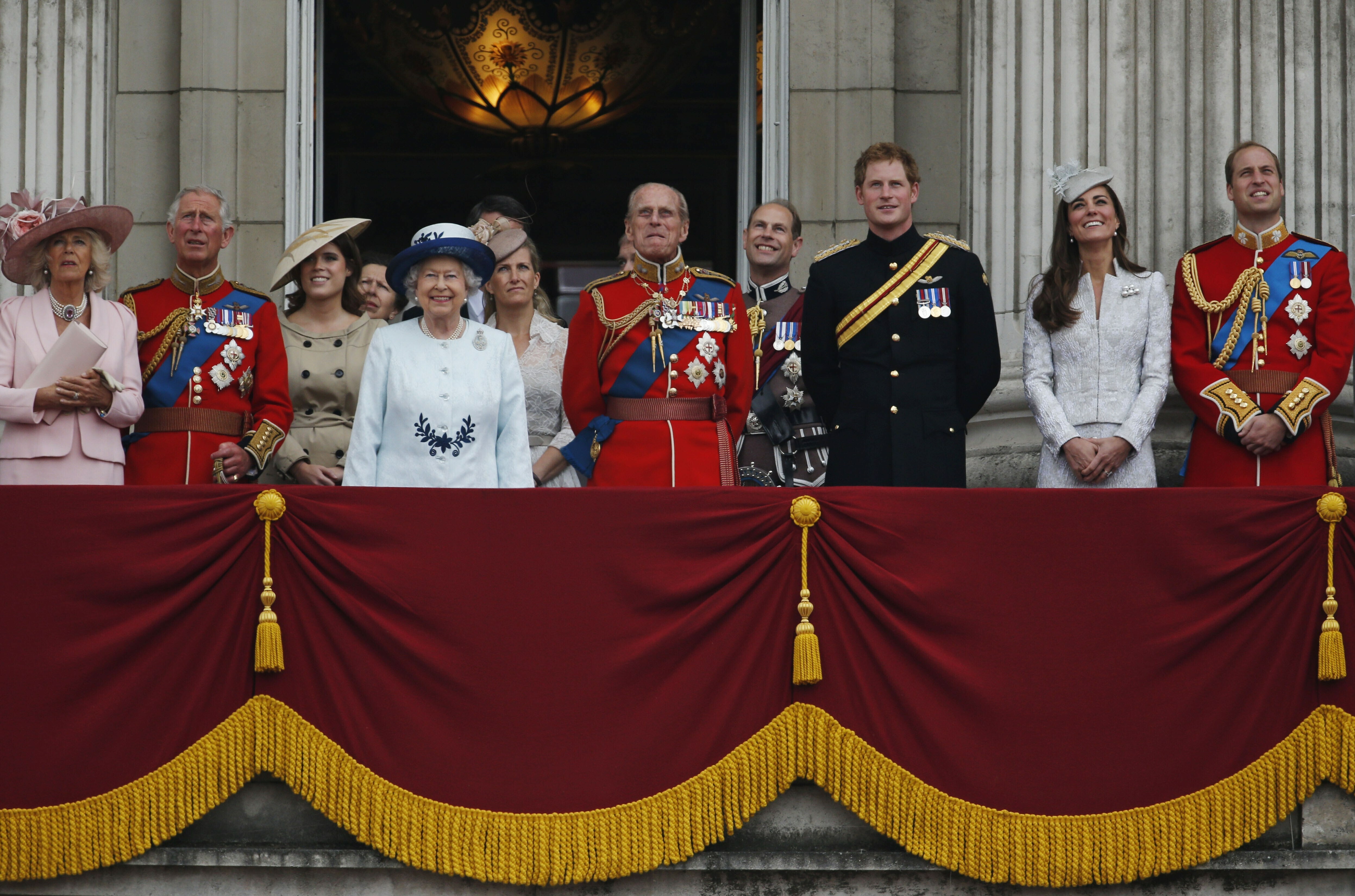 La famiglia Reale inglese in un'immagine del 2013