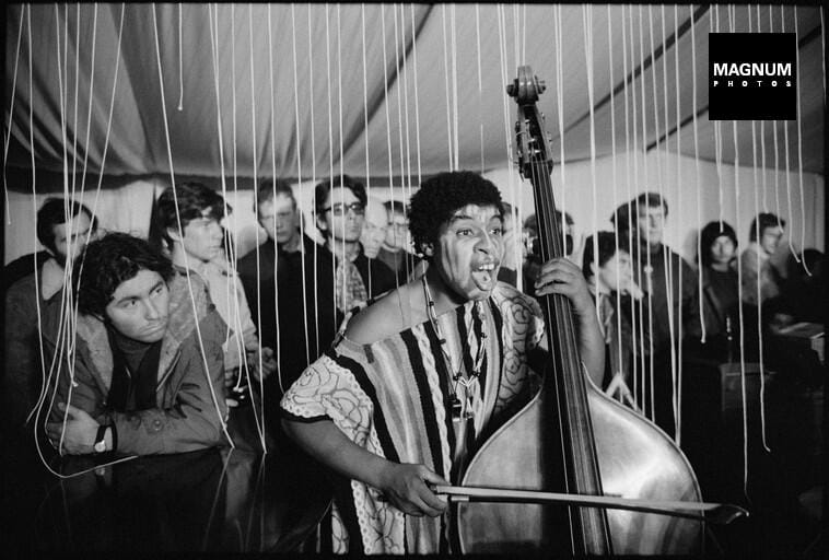 Malachi FAVORS al Festival di Amougies (Belgio), 1969 © (Guy Le Querrec)/Magnum/Contrasto 