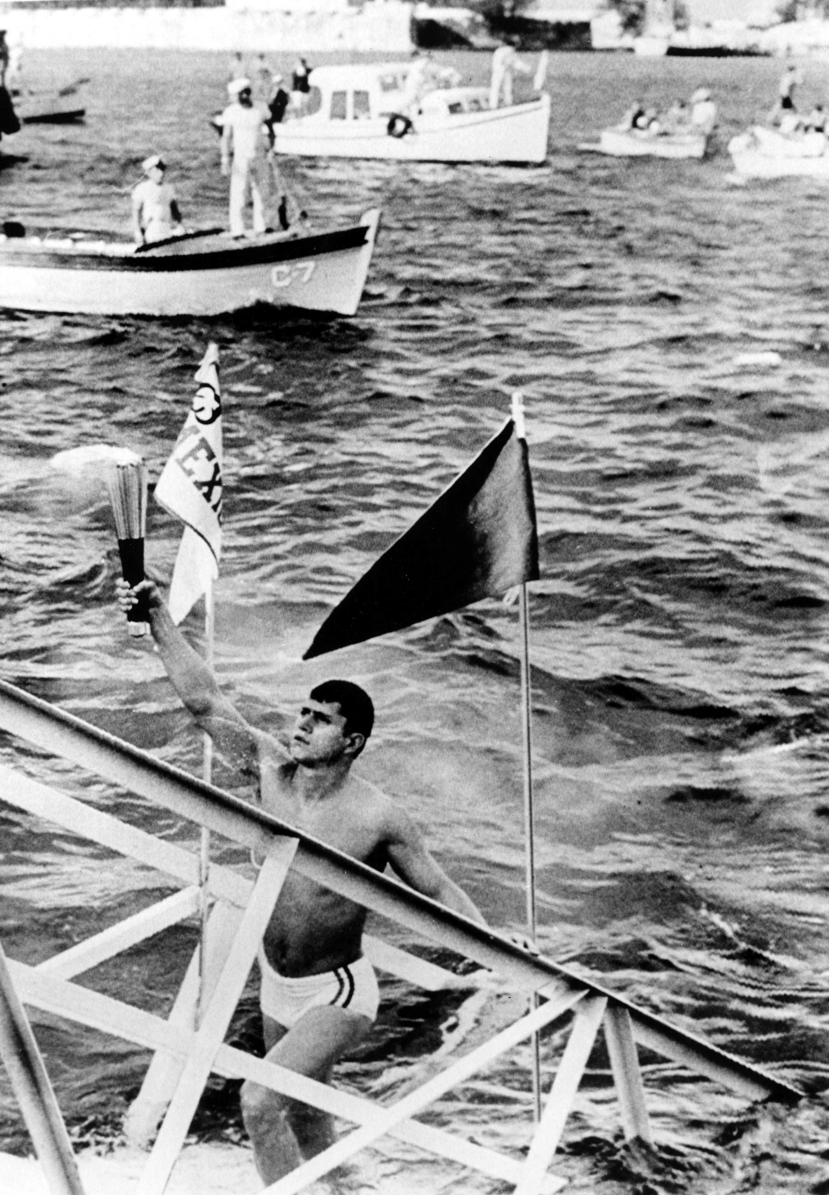 Il viaggio della torcia olimpica, qui a Veracruz, a giugno del 1968