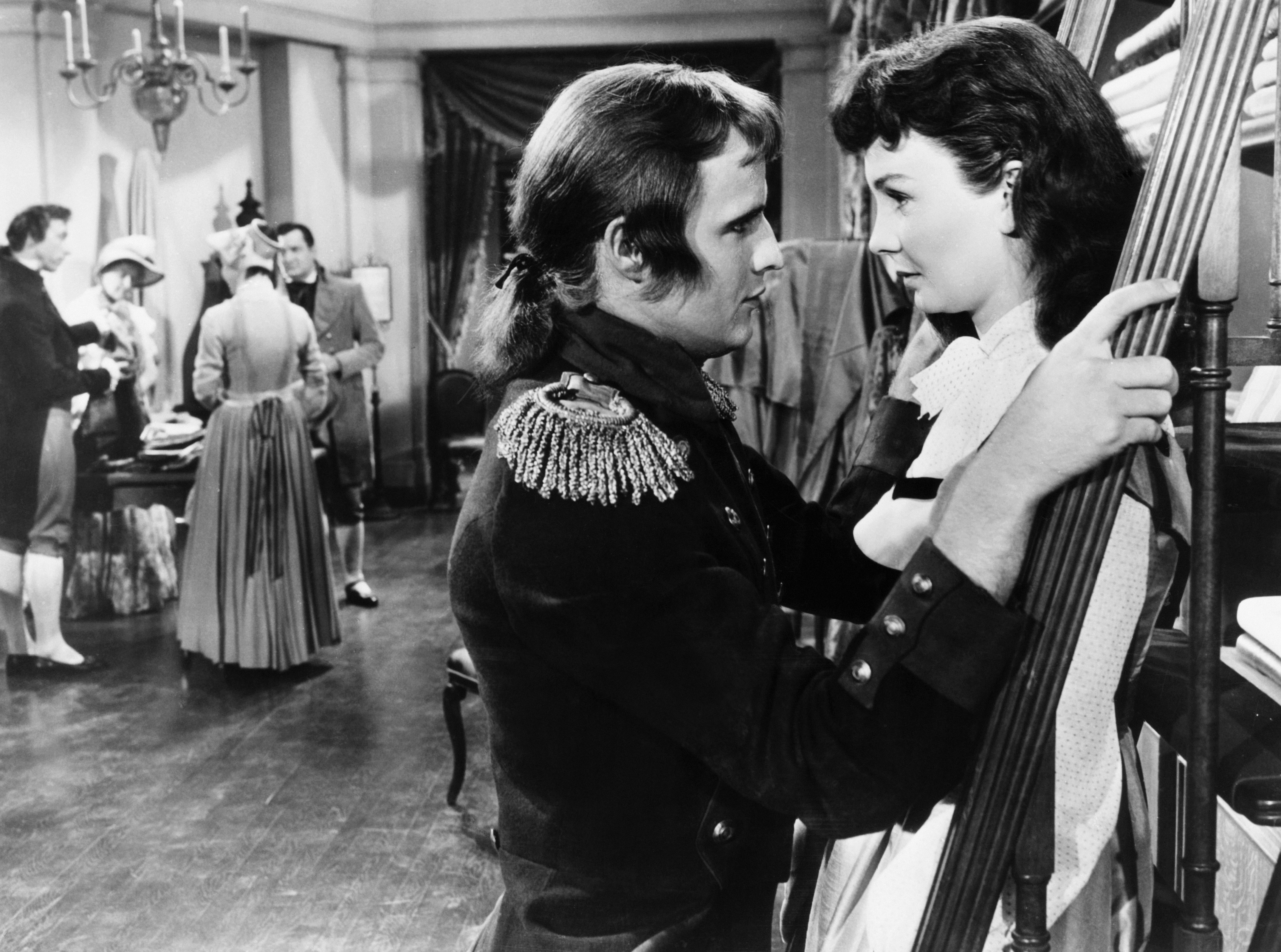 Marlon Brando e Jean Simmons in "Desirée", 1954