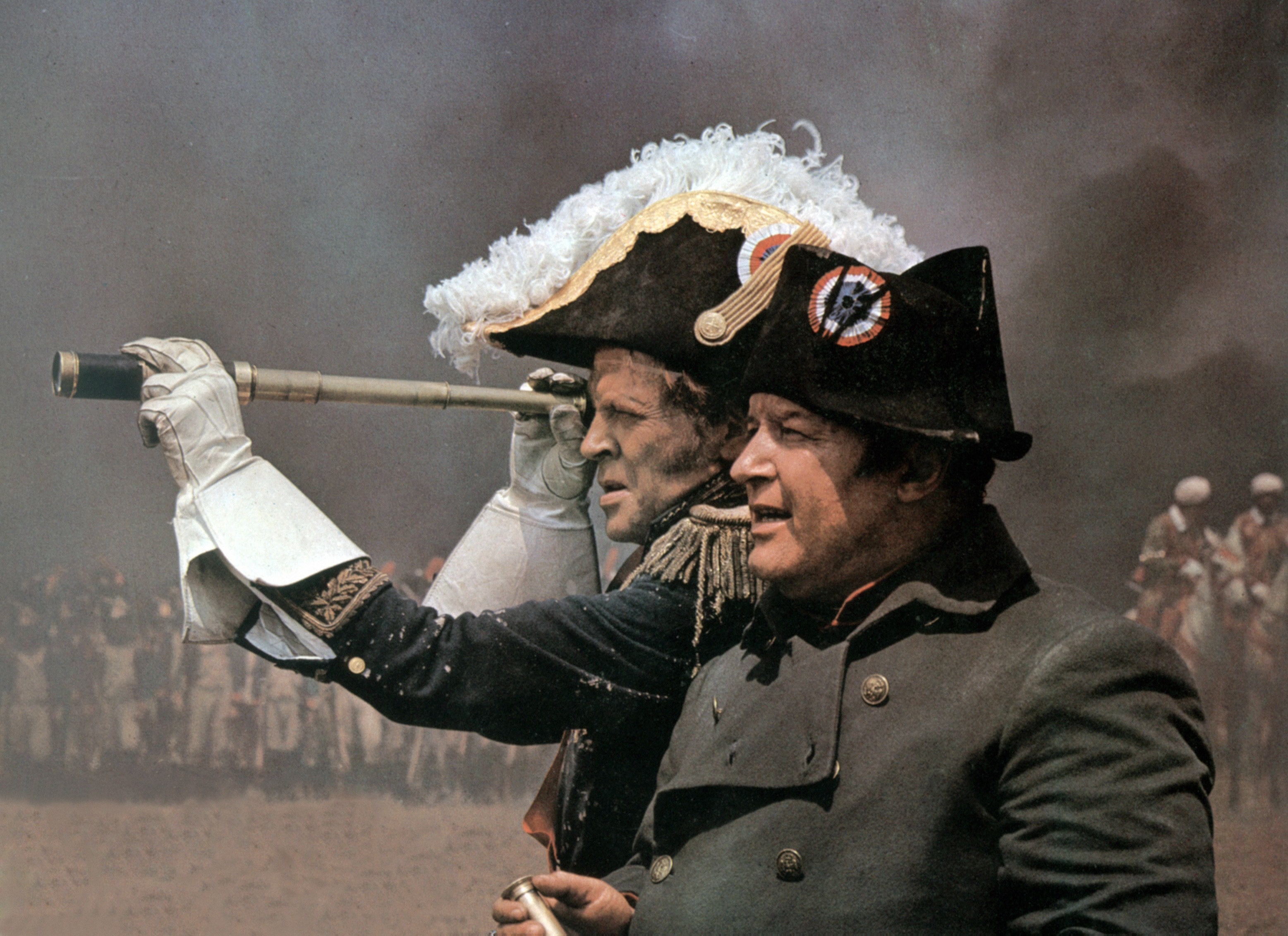 "Waterloo", 1970. L'attore Rod Stiger nei panni di Napoleone