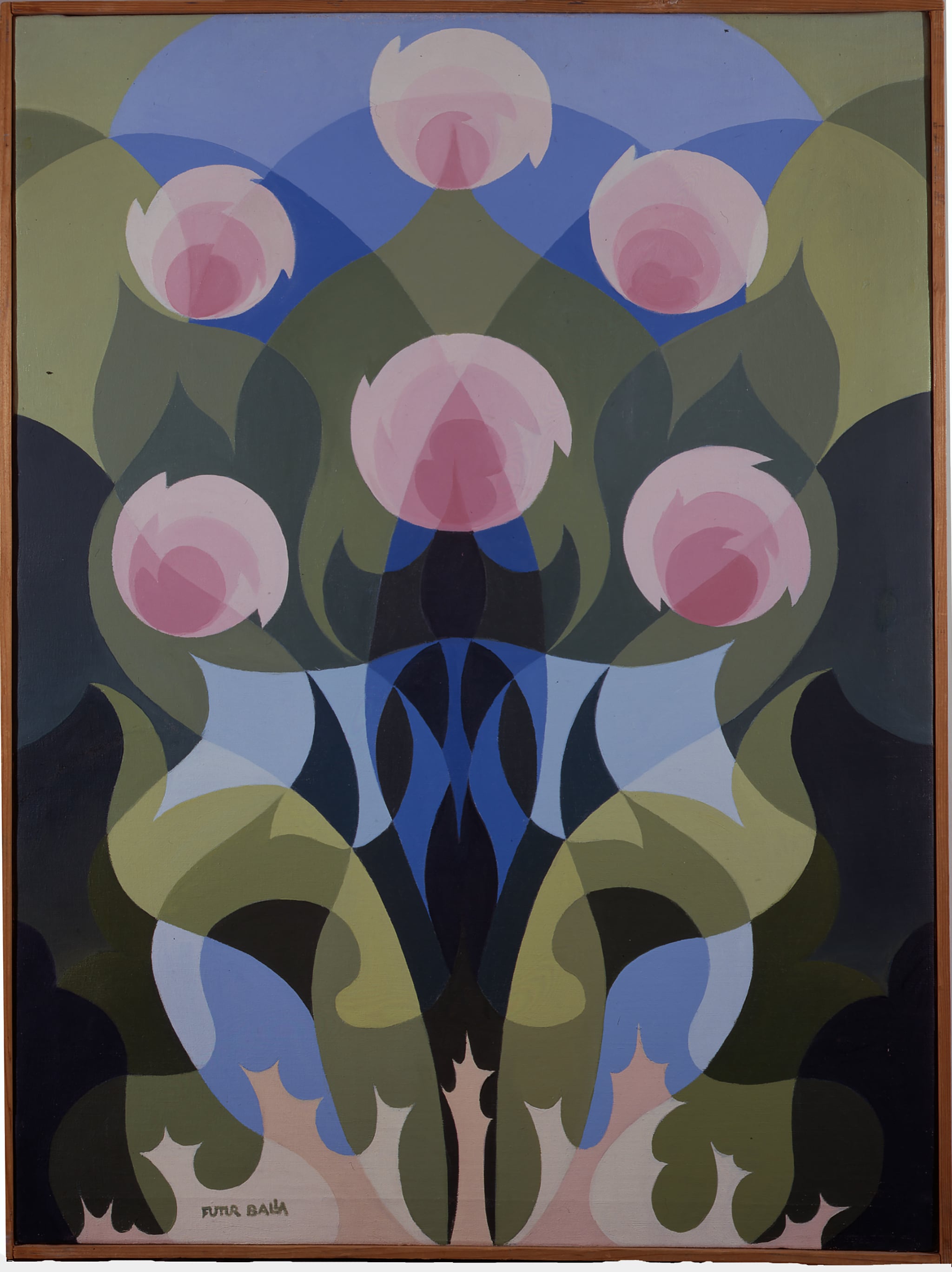 Giacomo Balla "Balfiore - rose", 1928. Olio su tela, 100 x 75 cm 