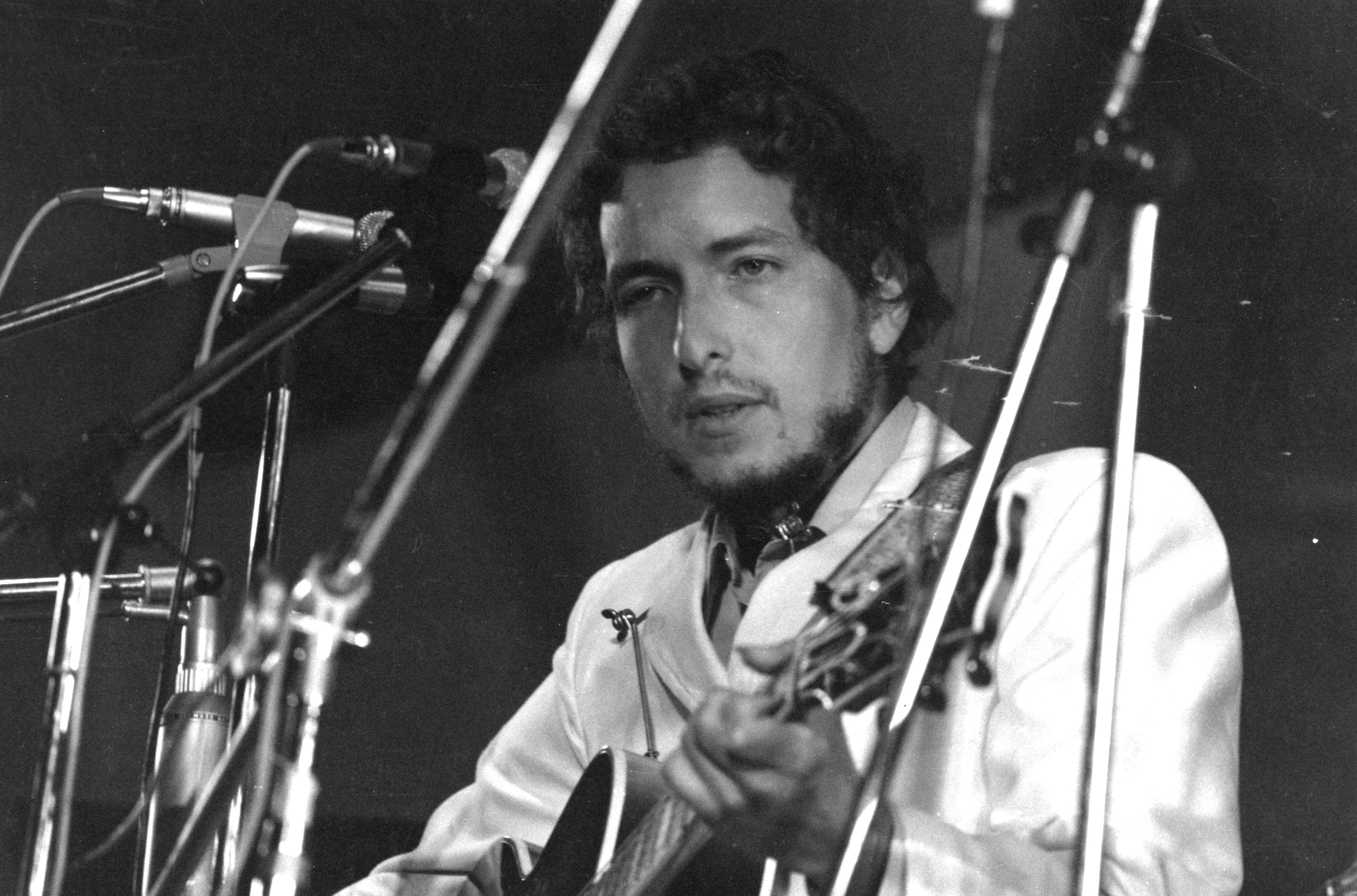 1969. Bob Dylan in concerto al Festival dell'Isola di White