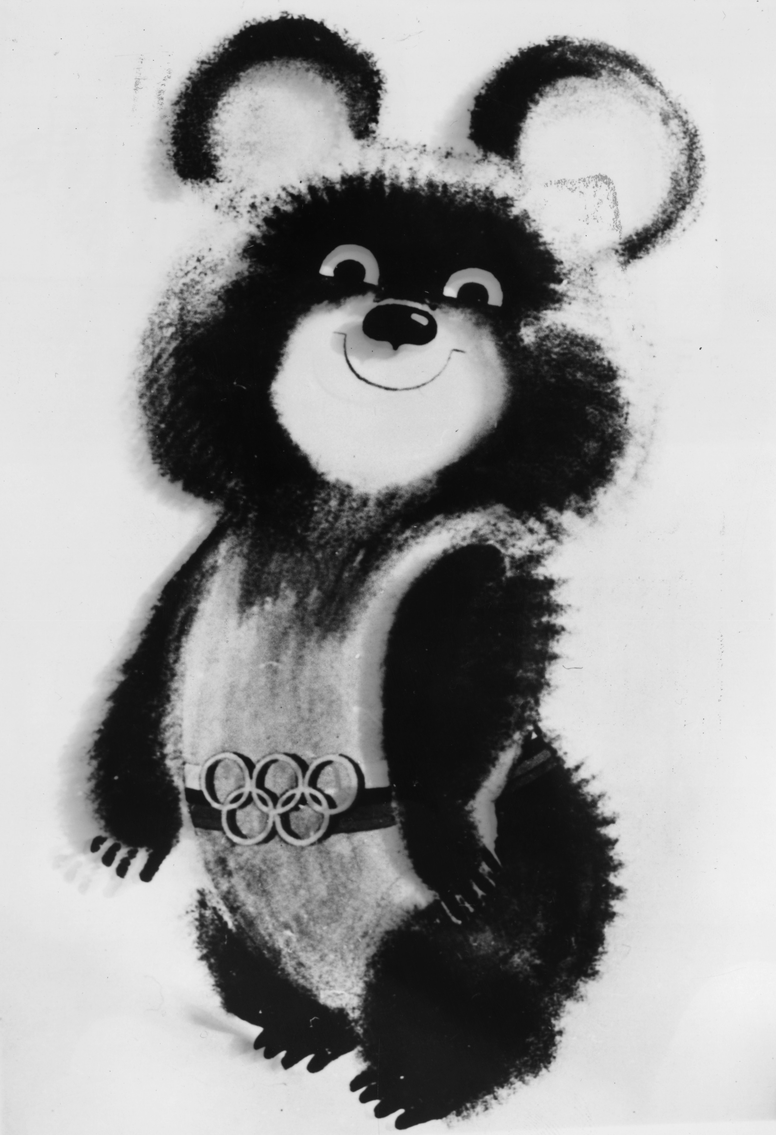 L'orso Misha, disegnato da Victor Chizhikov e scelto come mascotte per le Olimpiadi di Mosca 