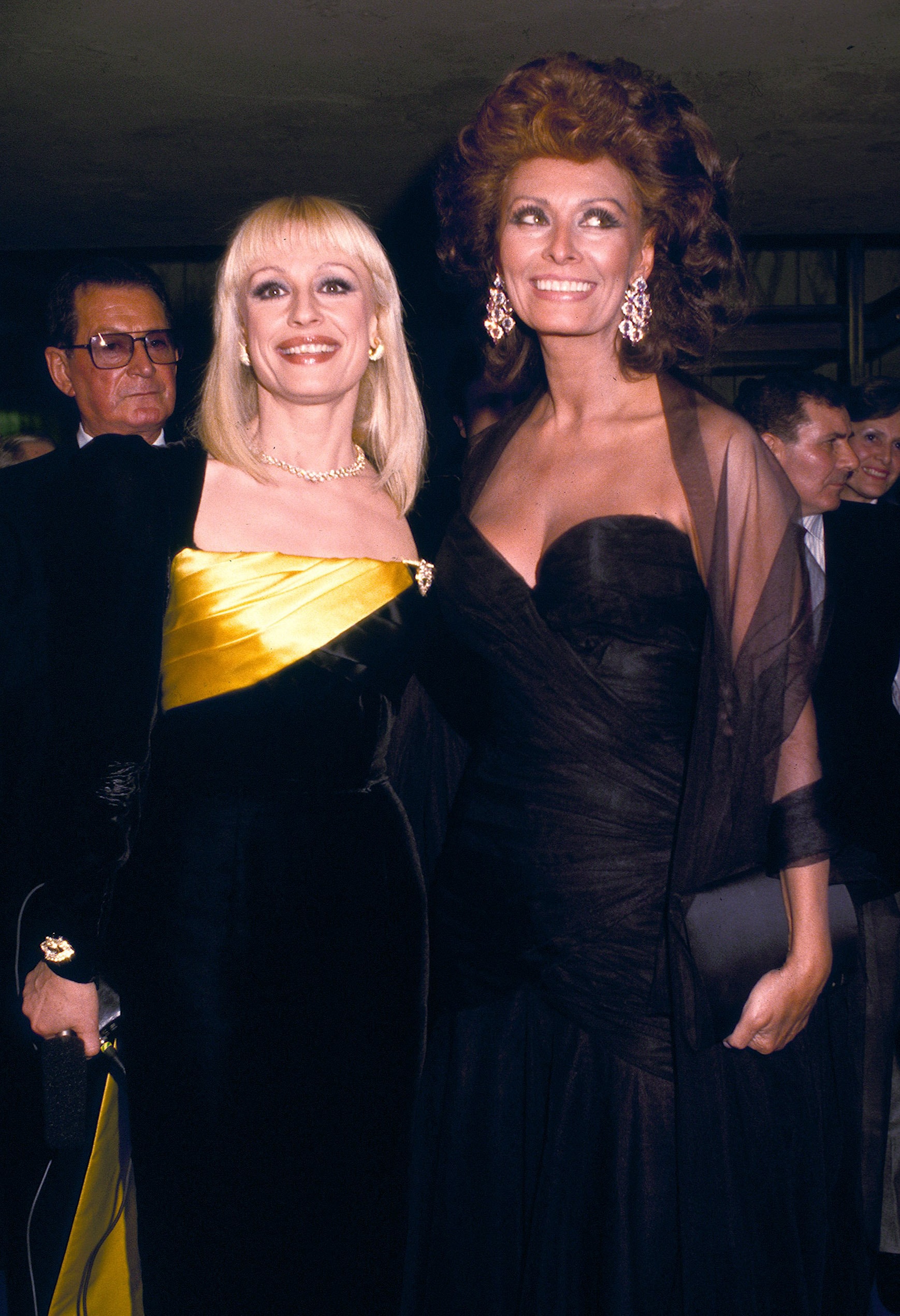 Insieme a Sophia Loren, in una foto del 1988