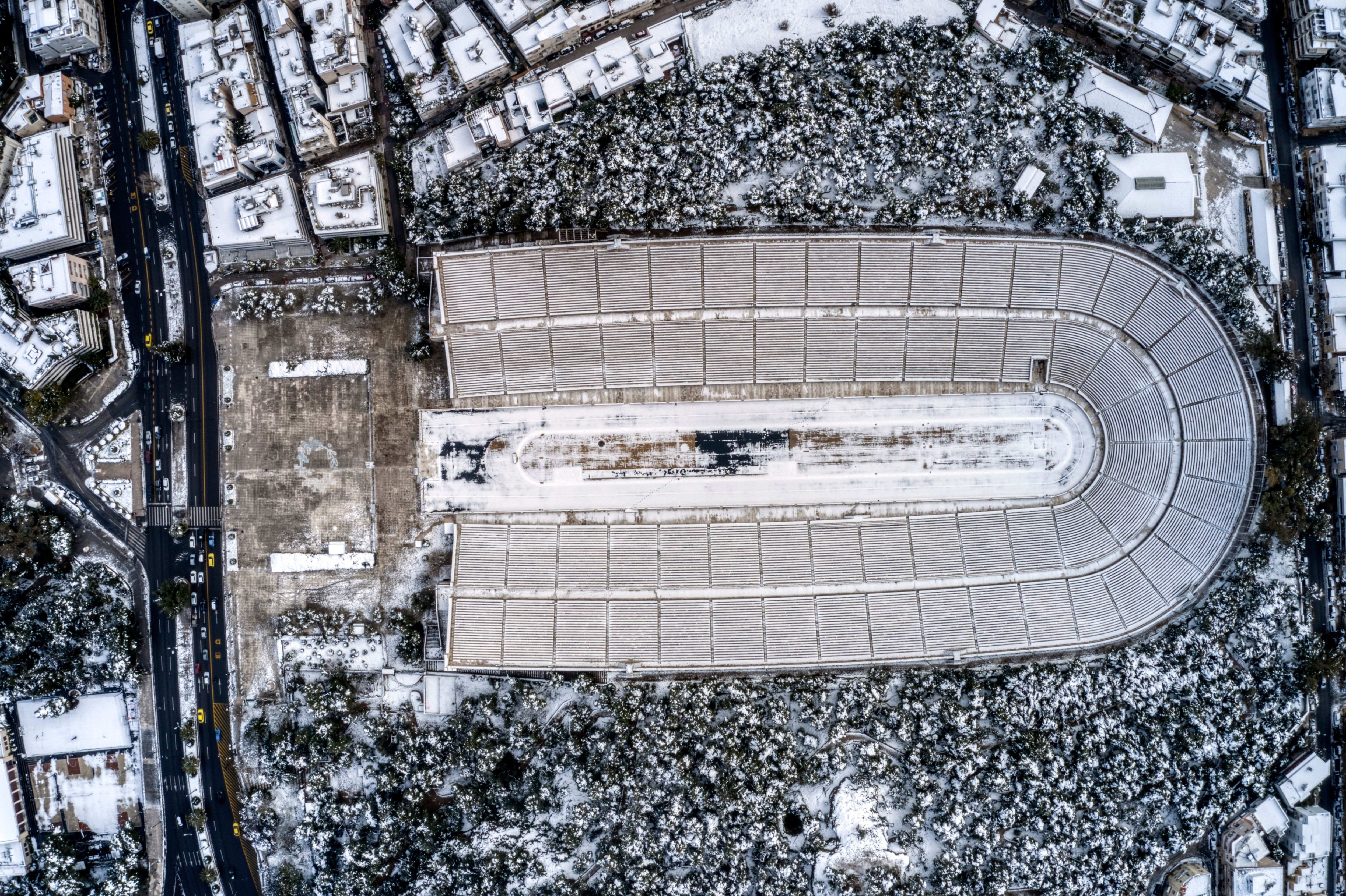 Lo stadio Panateniese, dove si sono svolte le prime Olimpiadi moderne di Atene 1896