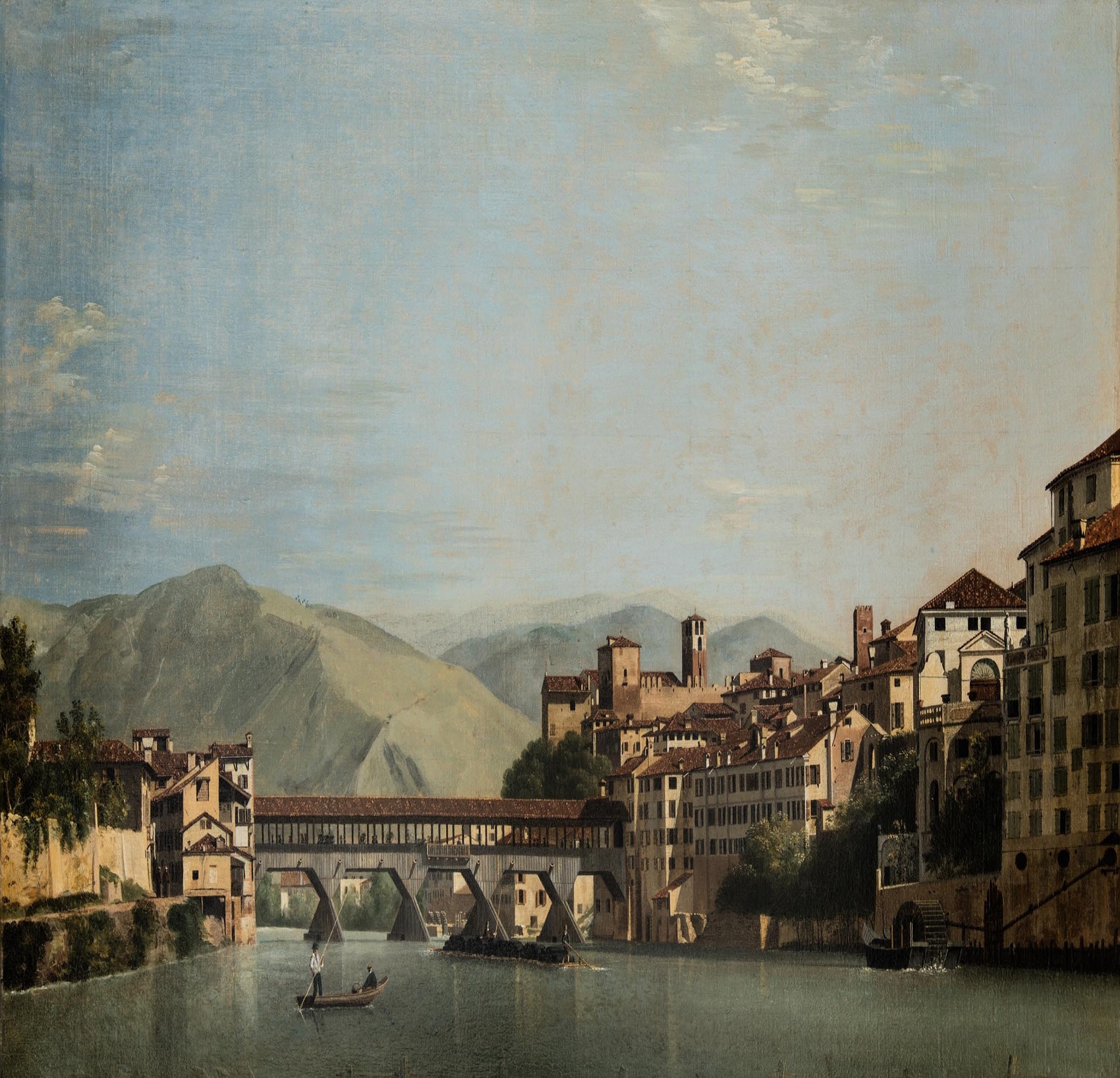 Roberto Roberti, Il Ponte di Bassano, 1807, olio su tela, 53x84,5cm., Museo Civico di Bassano del Grappa
