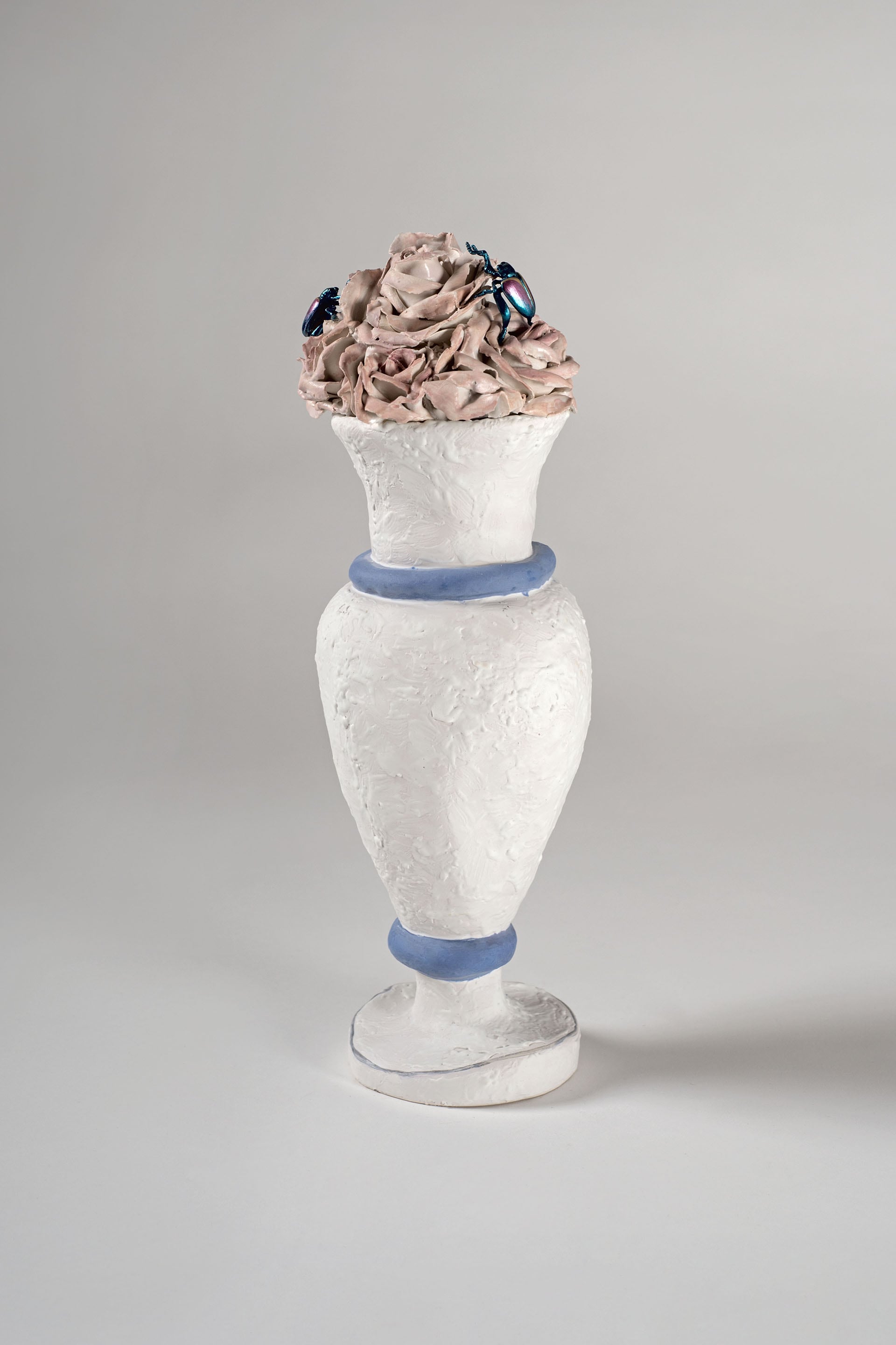 “Per Morandi”, 2020, ceramica policroma, cm. h. 36 x 14 x 14