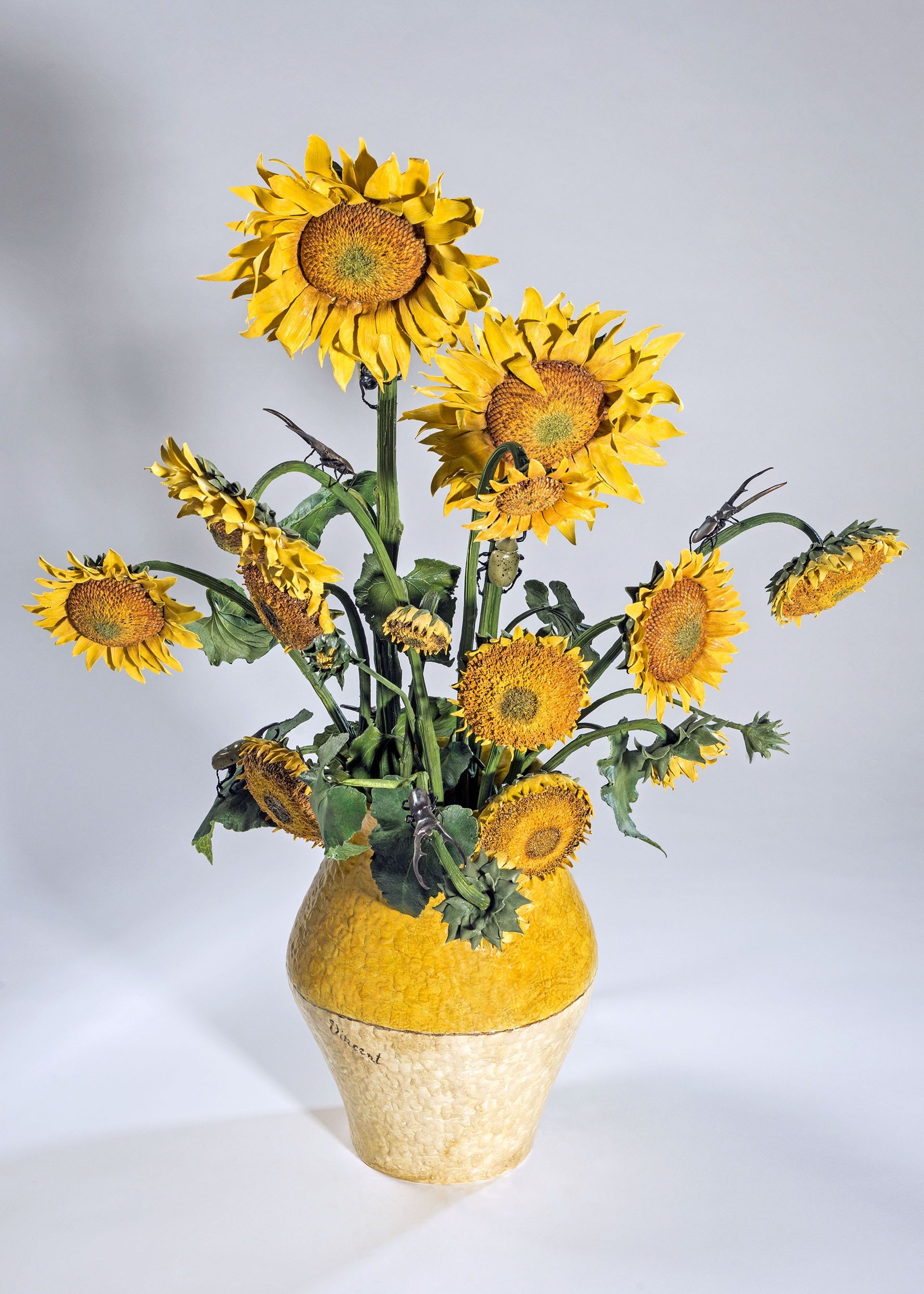 “Per Van Gogh”, 2020, ceramica policroma, cm. h. 76 x 66 x 46