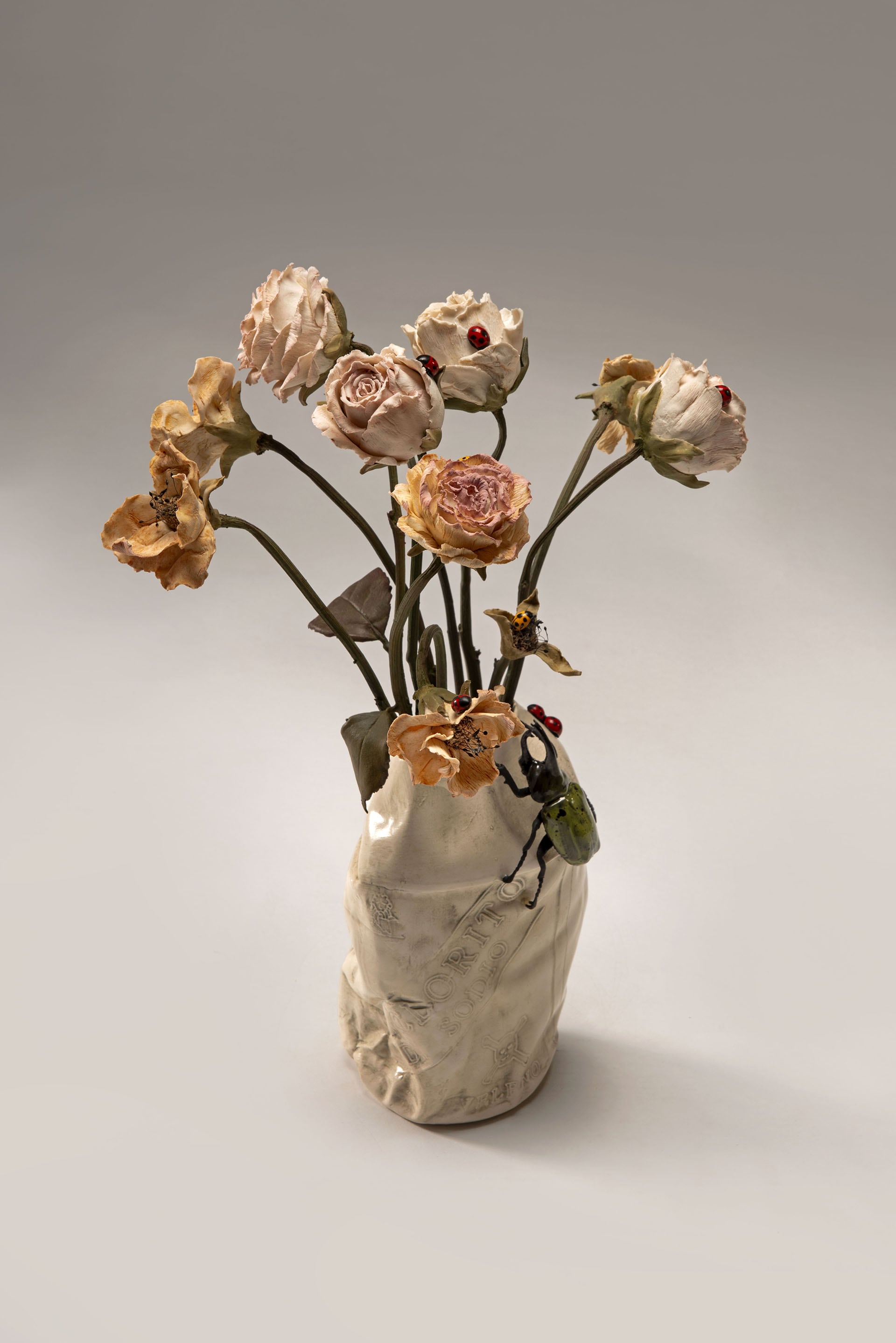 “Ipoclorito”, 2021, ceramica policroma, cm. h. 32 x 23,5 x 23