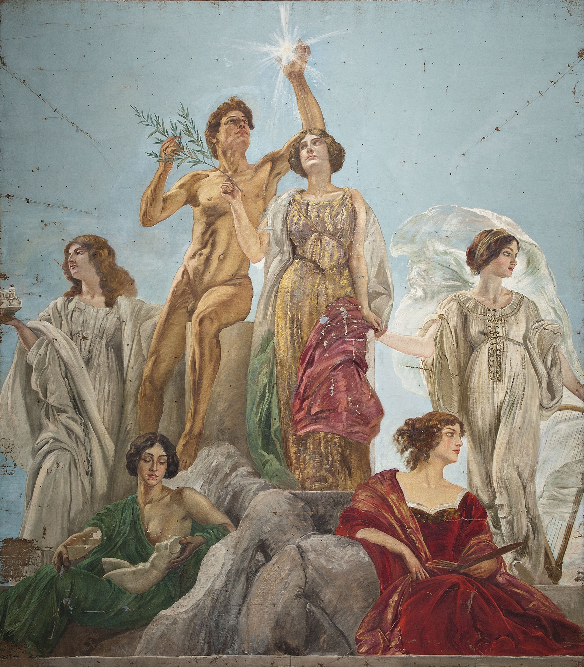 Edoardo Gioia "L'Italia vittoriosa con la forza e l'intelligenza particolare", 1911. Roma, Galleria Nazionale d'Arte Moderna e Contemporanea
