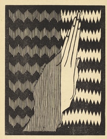 Maurits Cornelis Escher, Flor de Pasqua - Madonna, 1921. Xilografia, 11,9x9,2 cm, Collezione privata, Italia. All M.C. Escher works © 2021 The M.C. Escher Company The Netherlands. All rights reserved www.mcescher.com