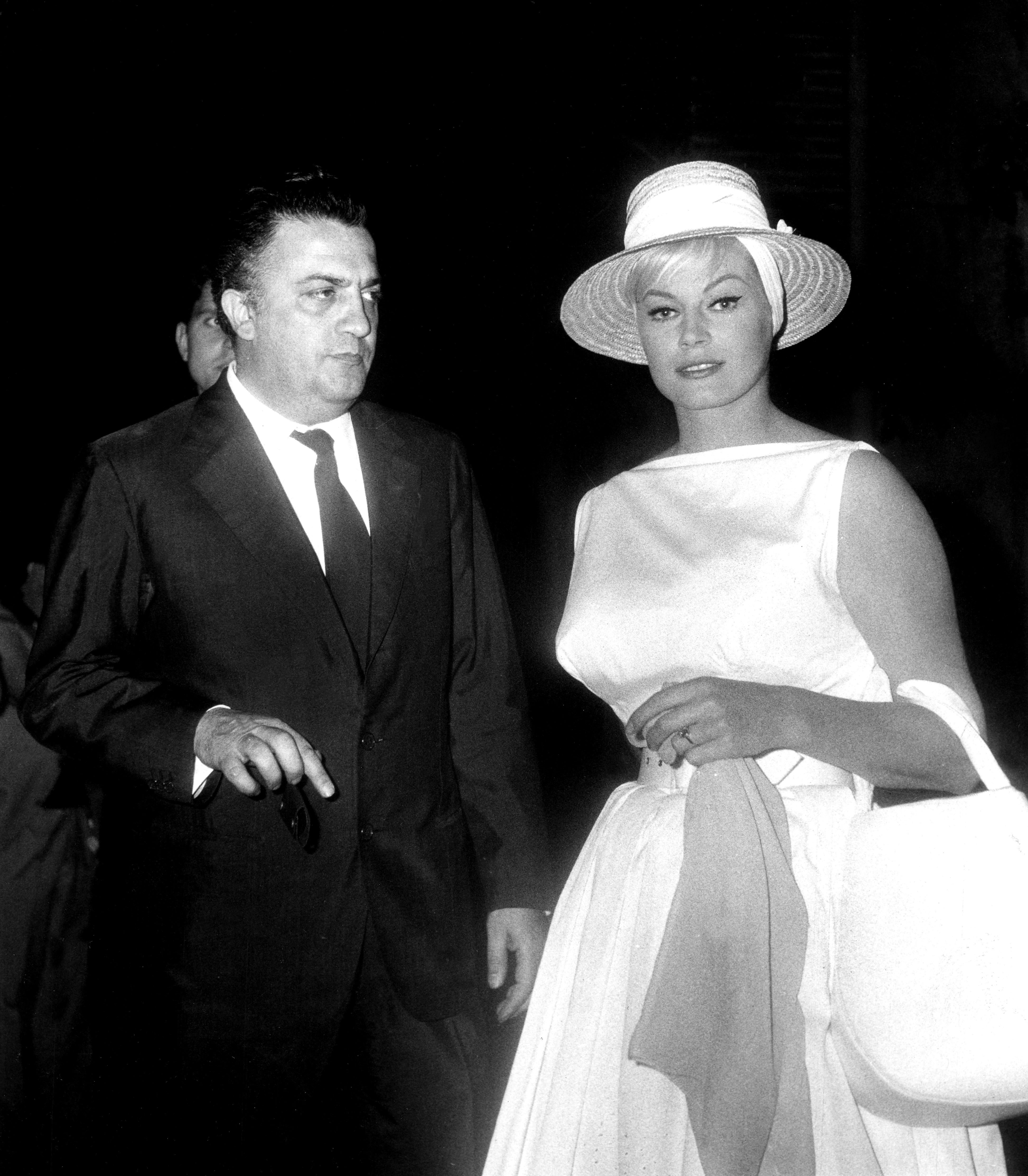 Con Federico Fellini nel 1961