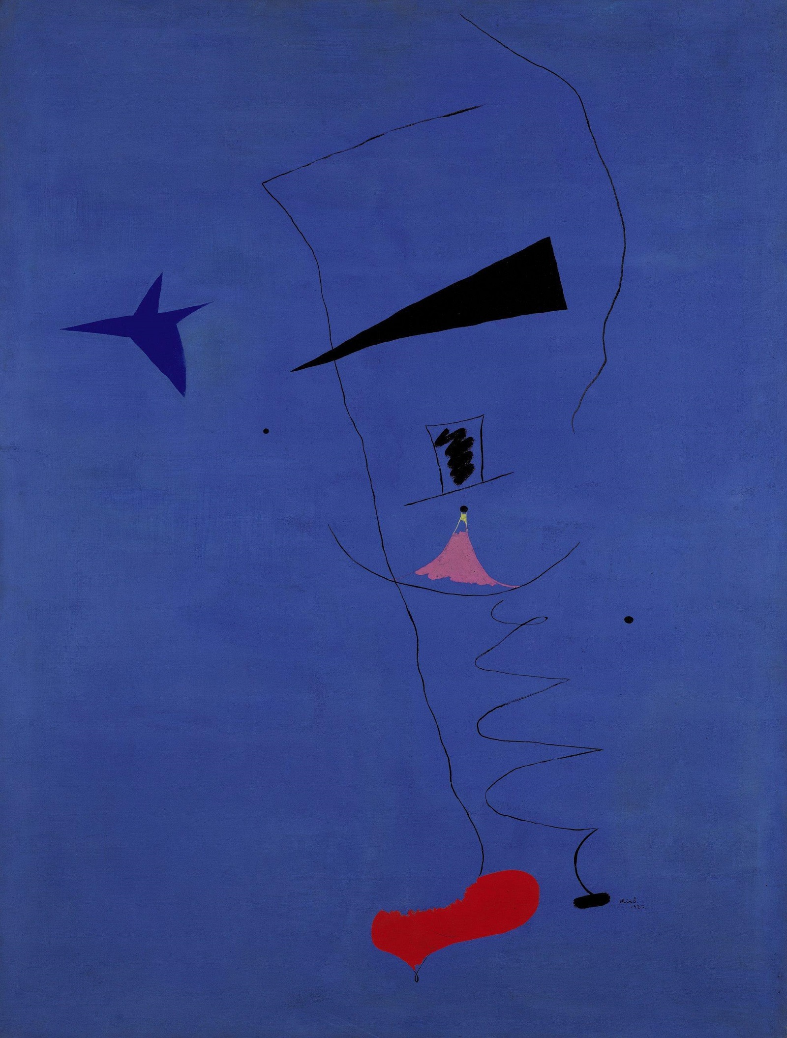 Joan Mirò, Étoile Bleue, 1927, olio su tela, 115,5x89cm 