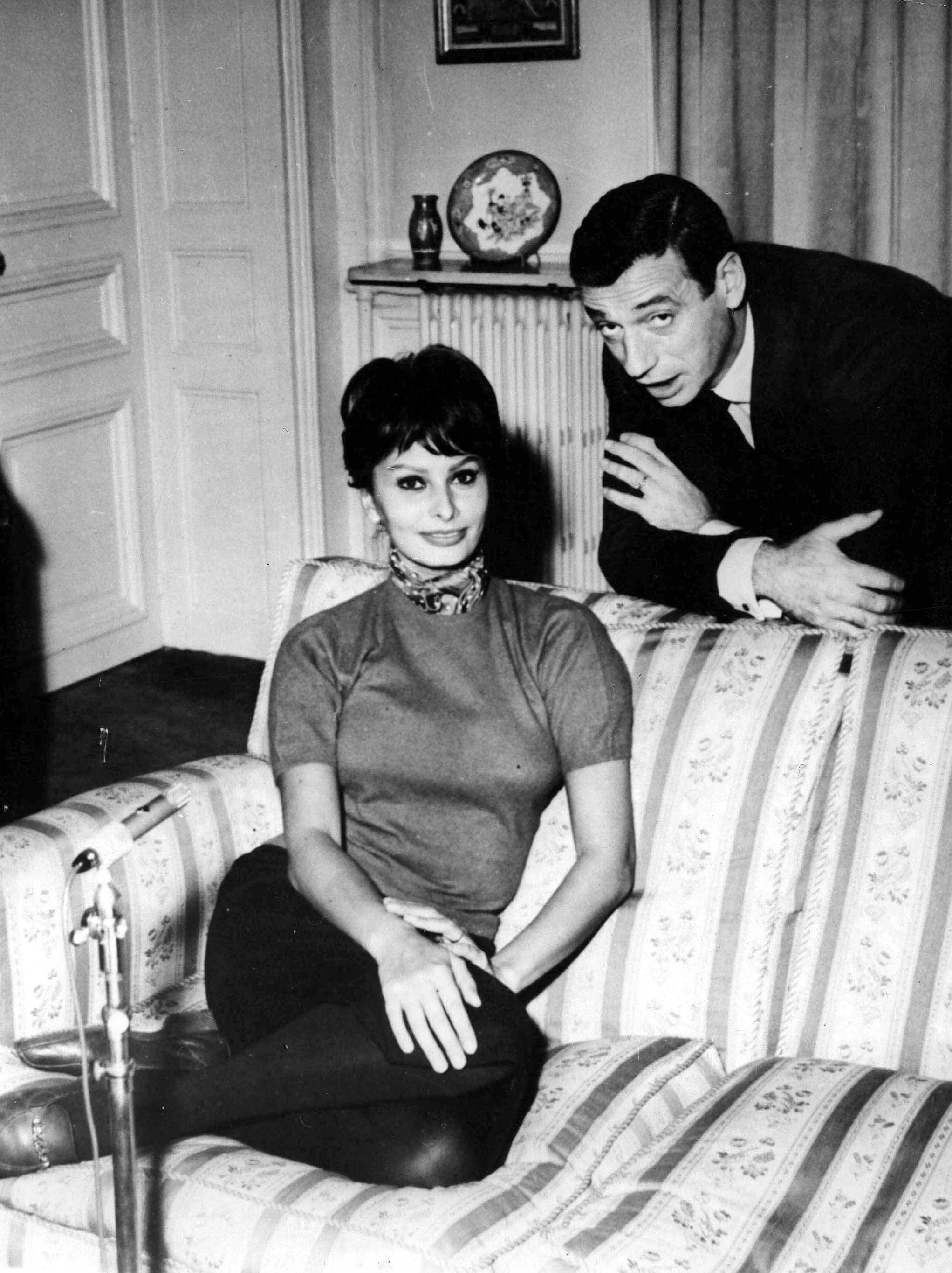 A Parigi nel 1958 con Sophia Loren