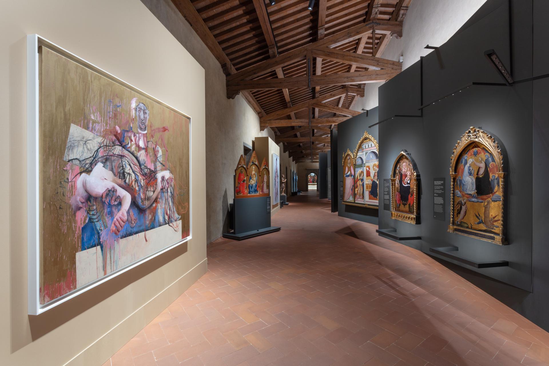 Jenny Saville Firenze, Installation view, Museo degli Innocenti © Jenny Saville. Tutti i diritti riservati, DACS 2021 Foto: Sebastiano Pellion di Persano Courtesy Gagosian