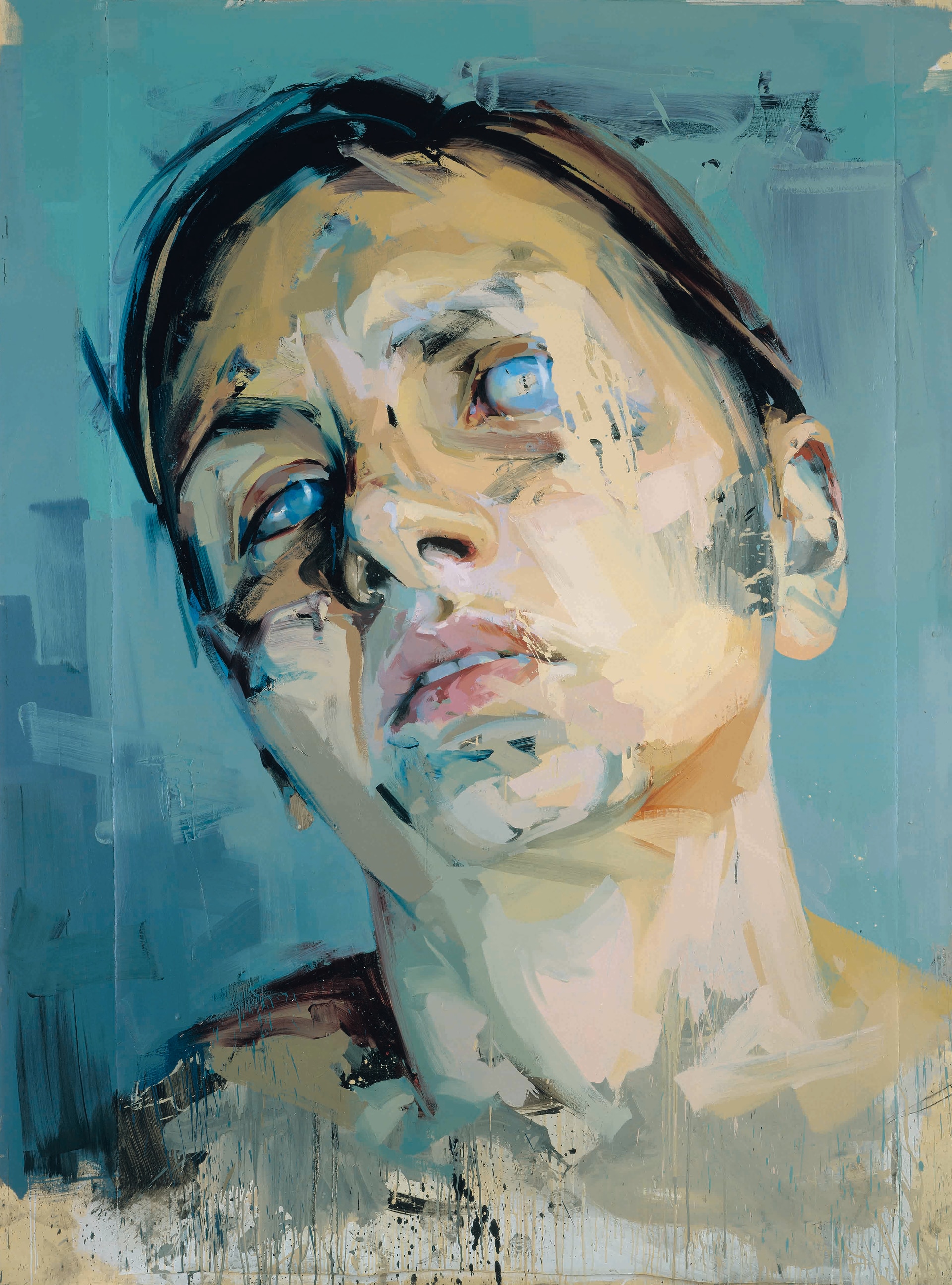 Jenny Saville, Rosetta II, 2005 - 2006. Olio su carta, montato su tavola 252 x 187.5 cm 99 3/16 x 73 13/16 in © Jenny Saville. Tutti i diritti riservati, DACS 2021 Foto: Prudence Cuming Associates Courtesy dell'artista e di Gagosian