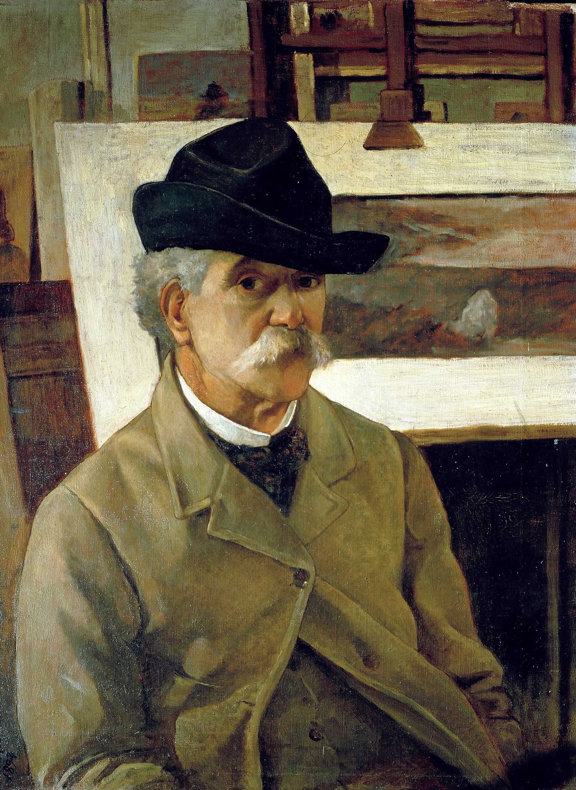 Giovanni Fattori: Autoritratto, 1894. Olio su tela. Istituto Matteucci, Viareggio © Istituto Matteucci, Viareggio 
