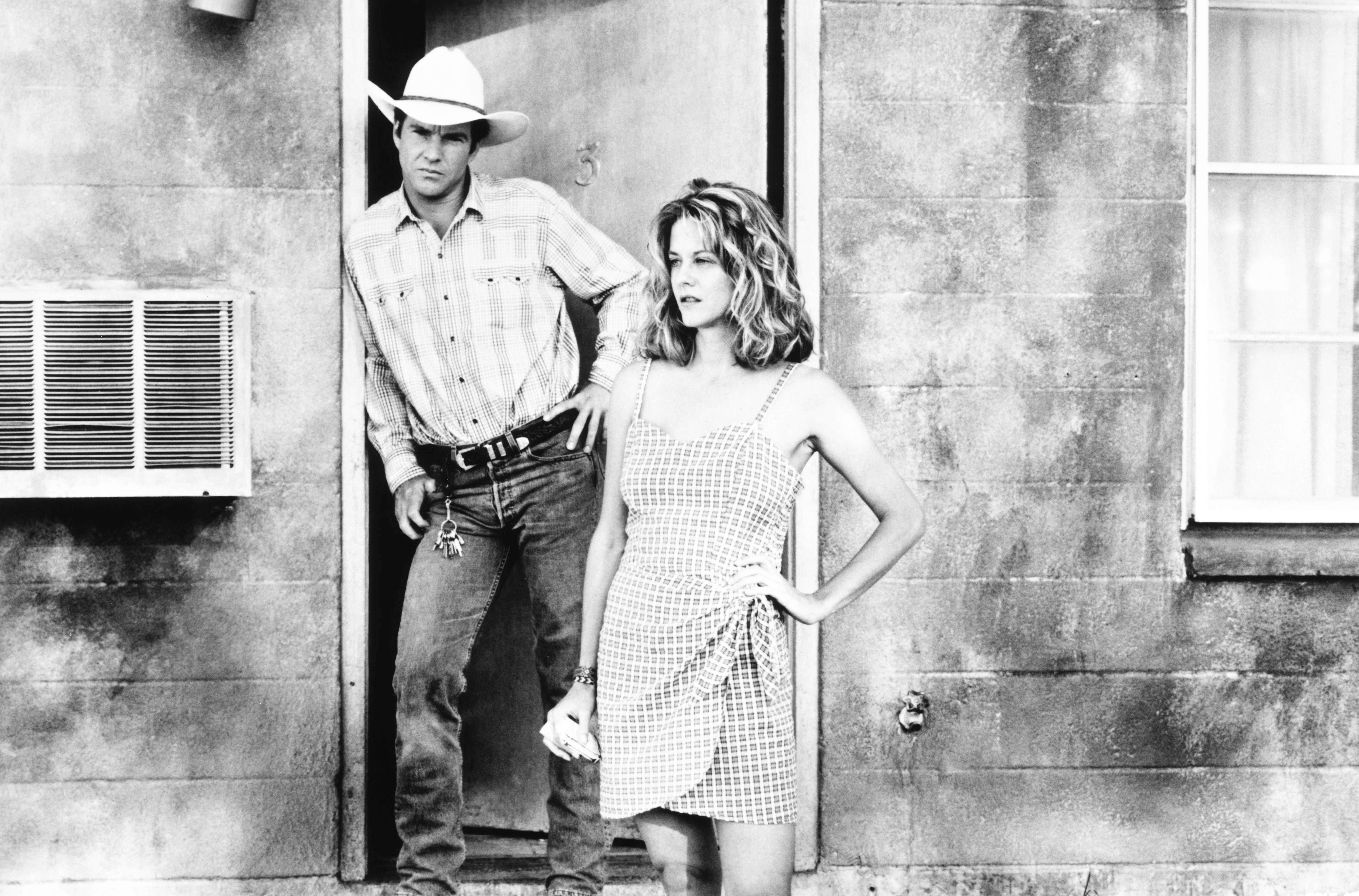 Meg Ryan con Dennis Quaid nel 1993 nel film "Omicidi di provincia"