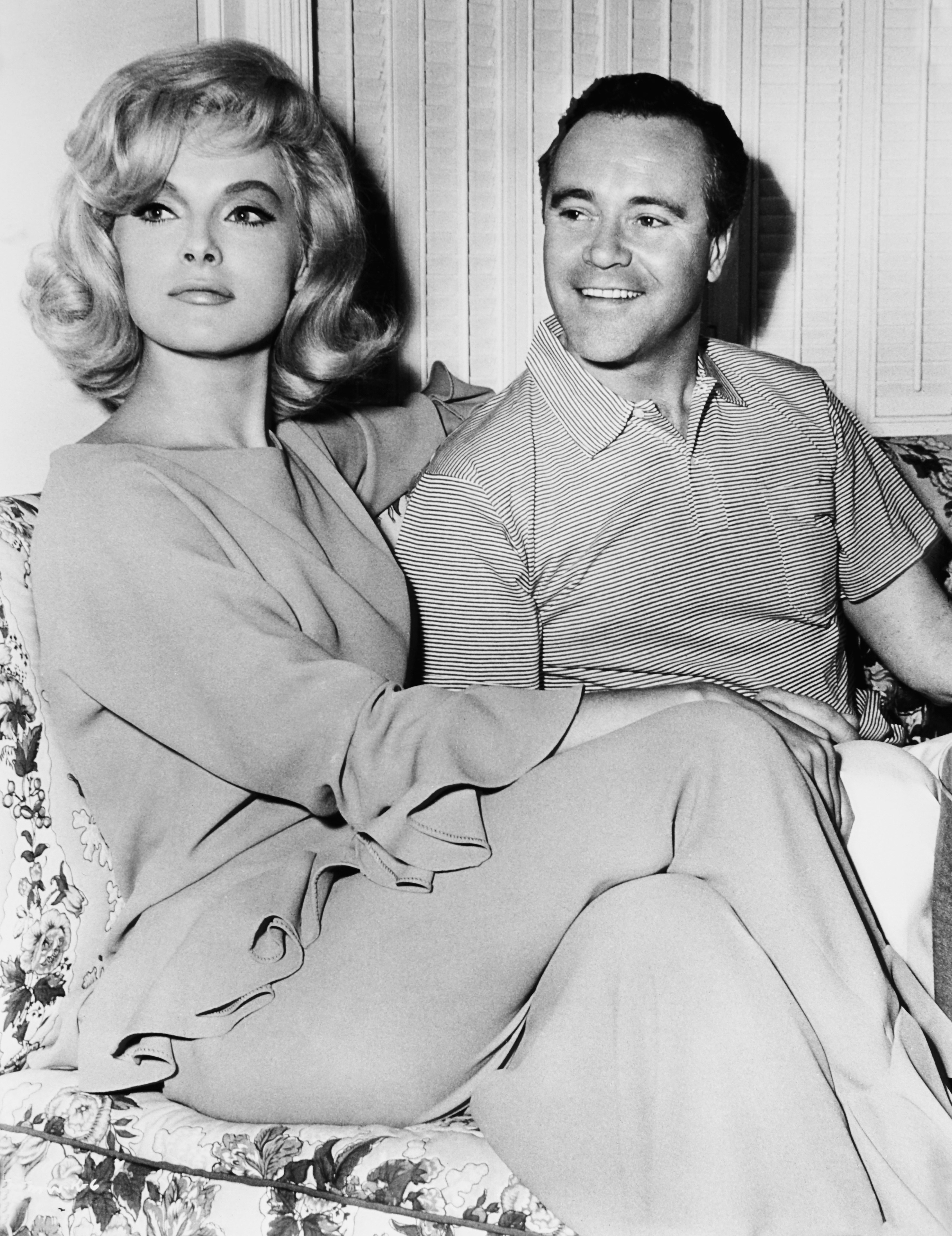 Virna Lisi e Jack Lemmon, protagonisti del film del 1965 "Come uccidere vostra moglie"