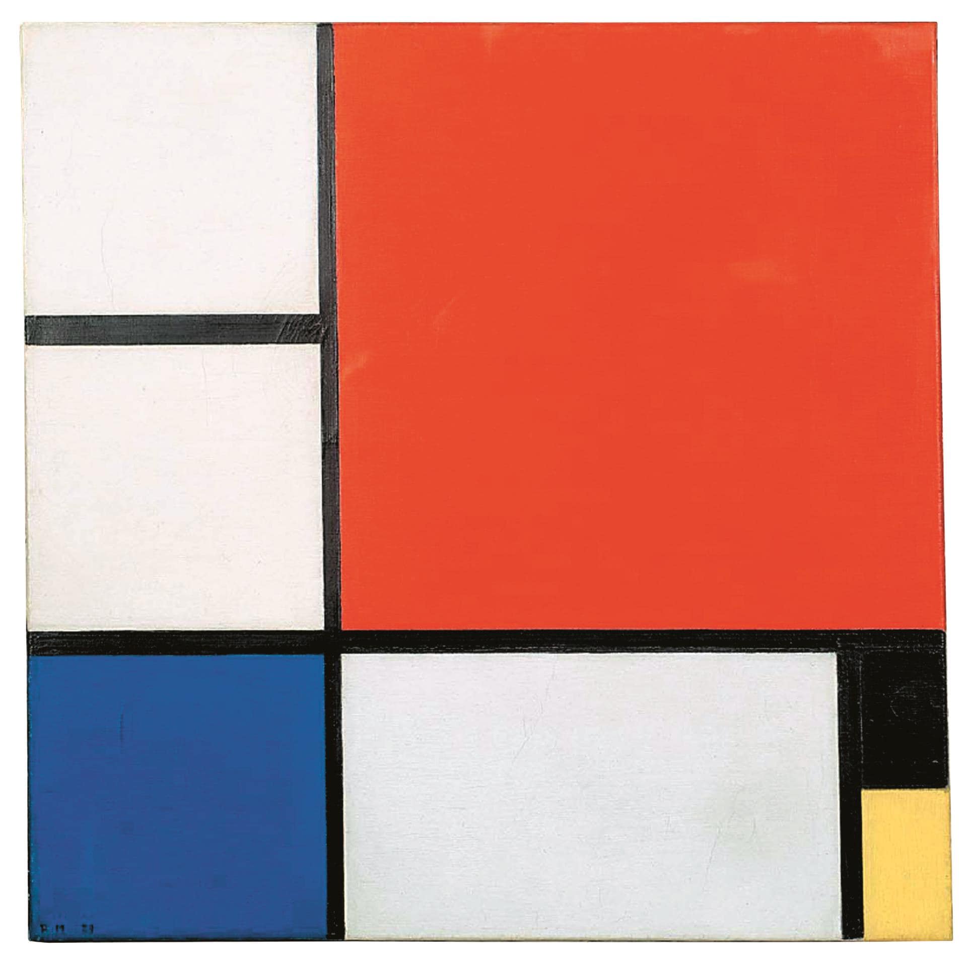 Piet Mondrian (1872-1944): Composizione II, 1929. Olio su tela. The National Museum in Belgrade 