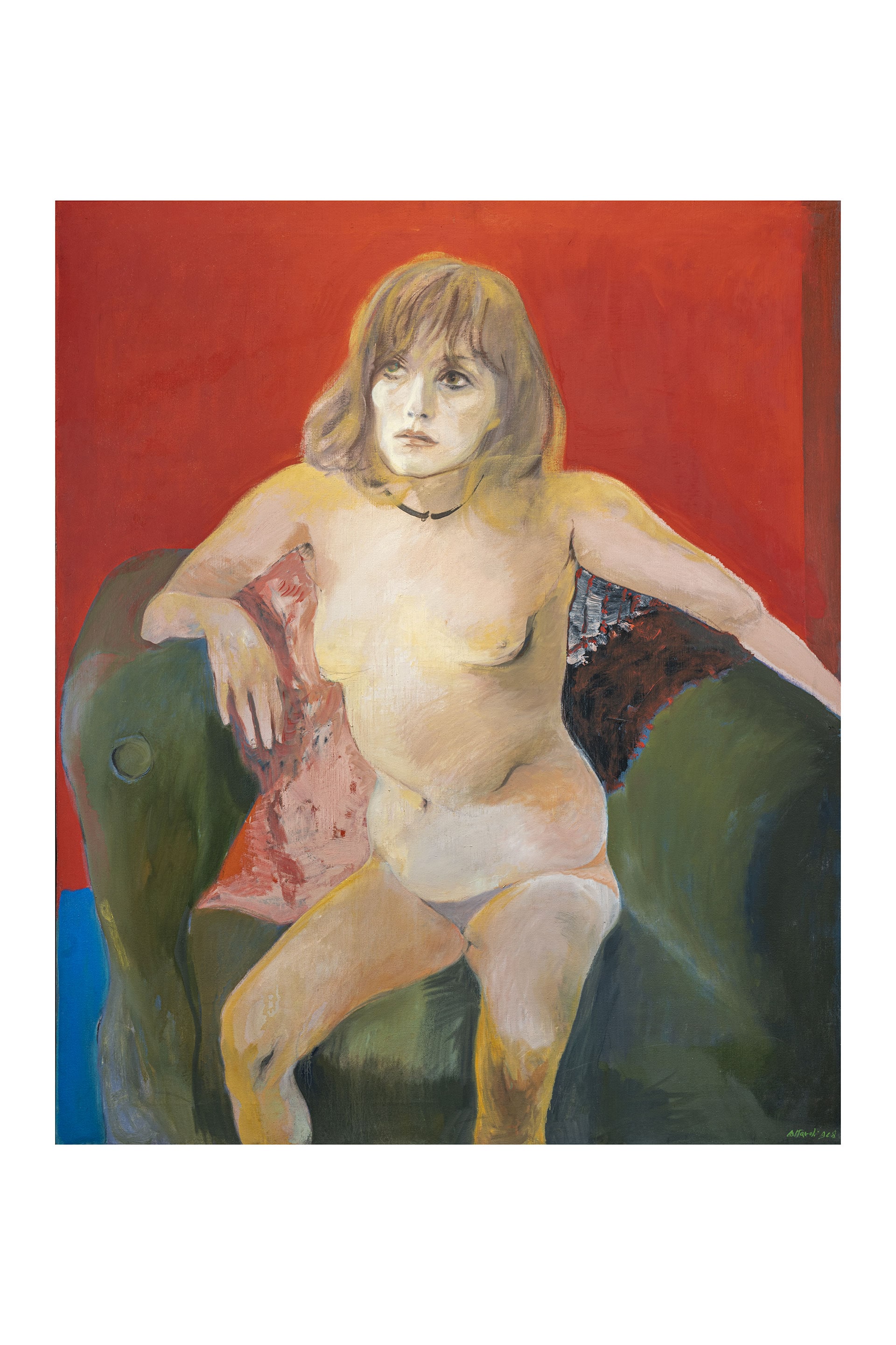 Ugo Attardi "Isabel", 1968. Olio su tela, cm 115x95 