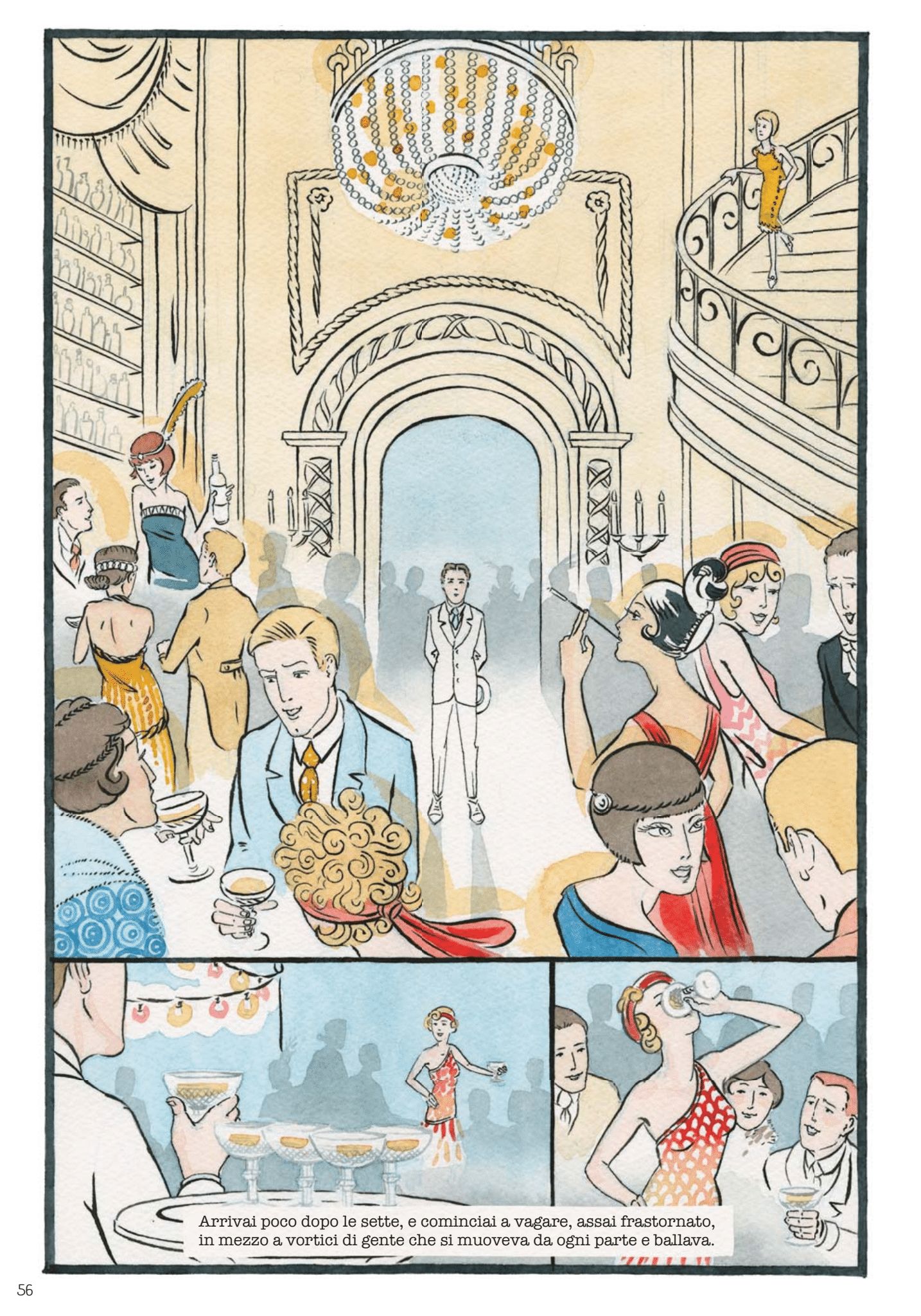 "Il grande Gatsby" di Francis Scott Fitzgerald, adattato da Fred Fordham e disegnato da Aya Morton (Tunué)
