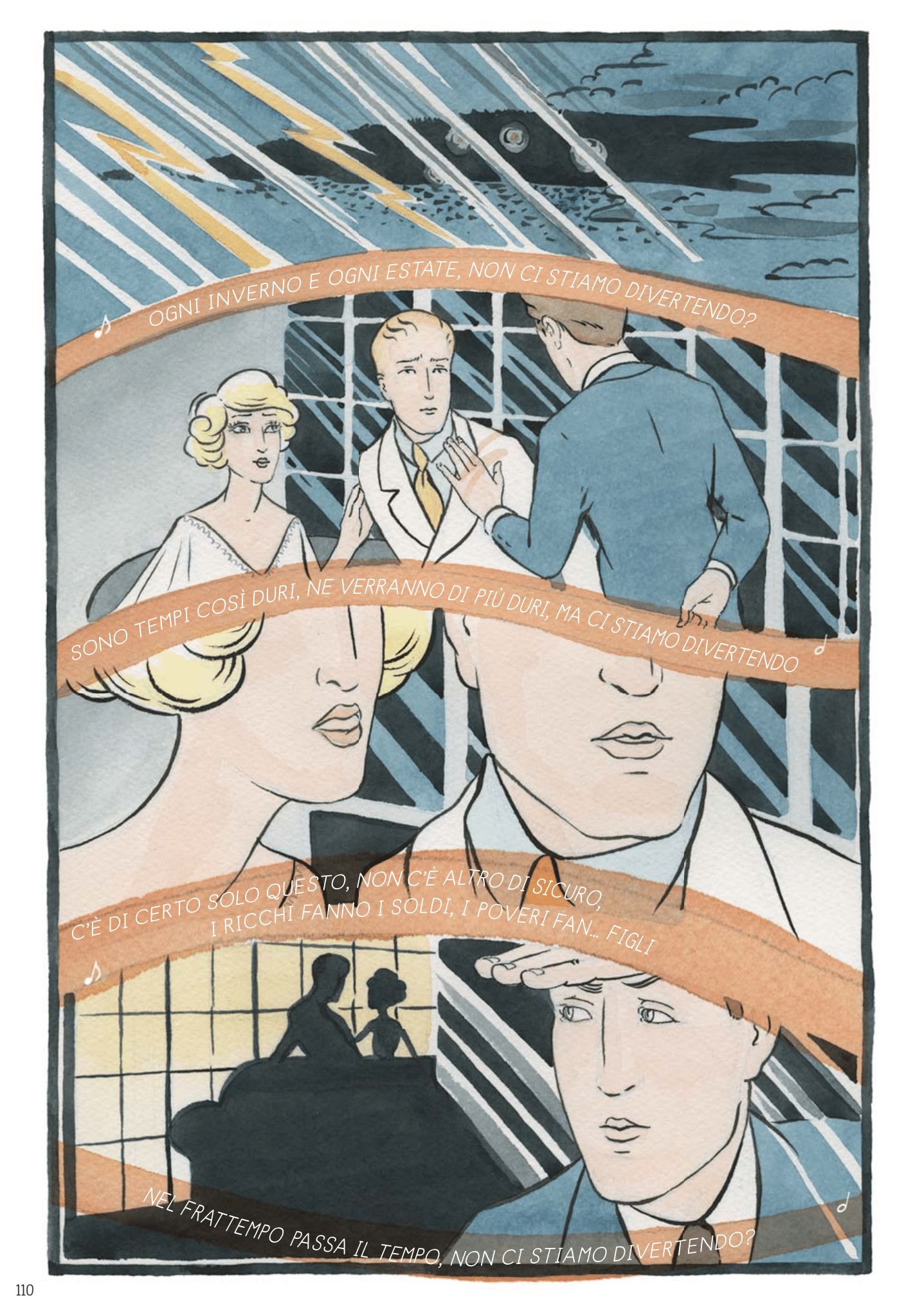 "Il grande Gatsby" di Francis Scott Fitzgerald, adattato da Fred Fordham e disegnato da Aya Morton (Tunué)