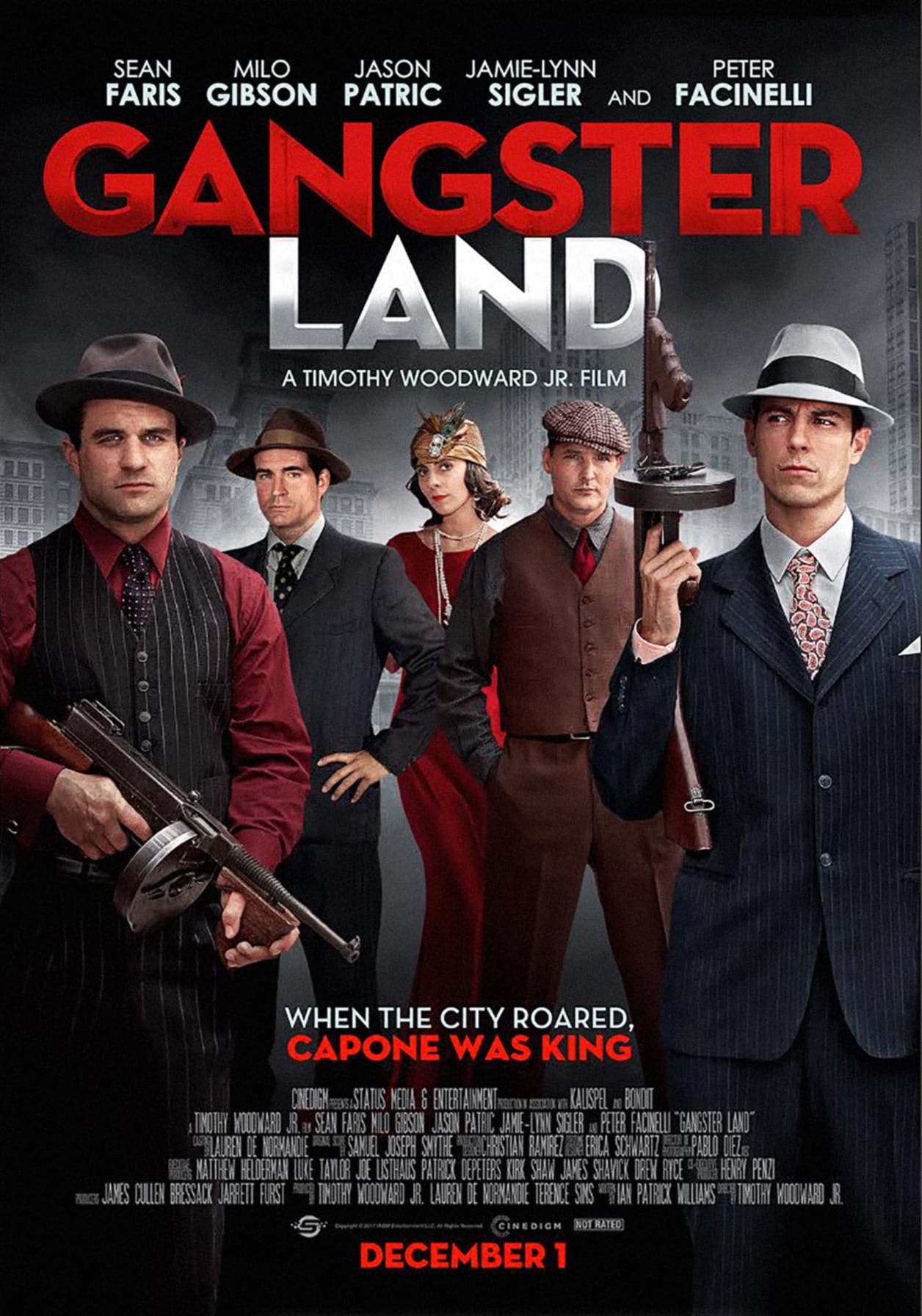 La locandina del film "Gangster Land" del 2017