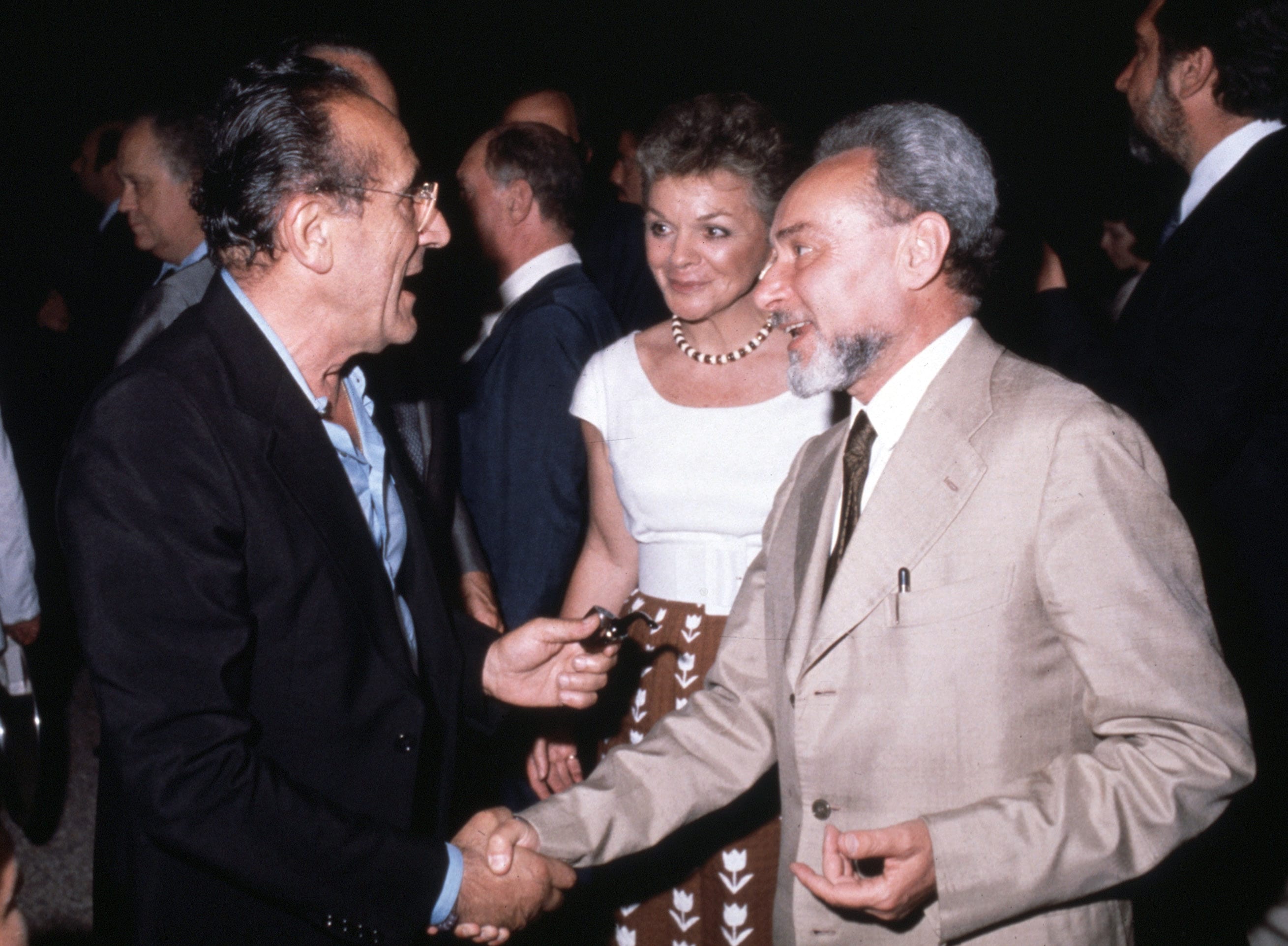 Arnoldo Foà e Primo Levi, vincitore Premio Strega 1979 con il libro La chiave a stella