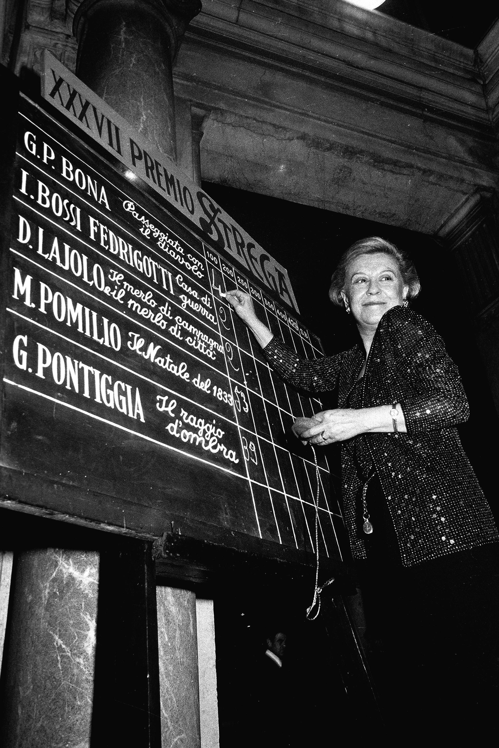 Giulietta Masina, cerimonia Premio Strega 1983