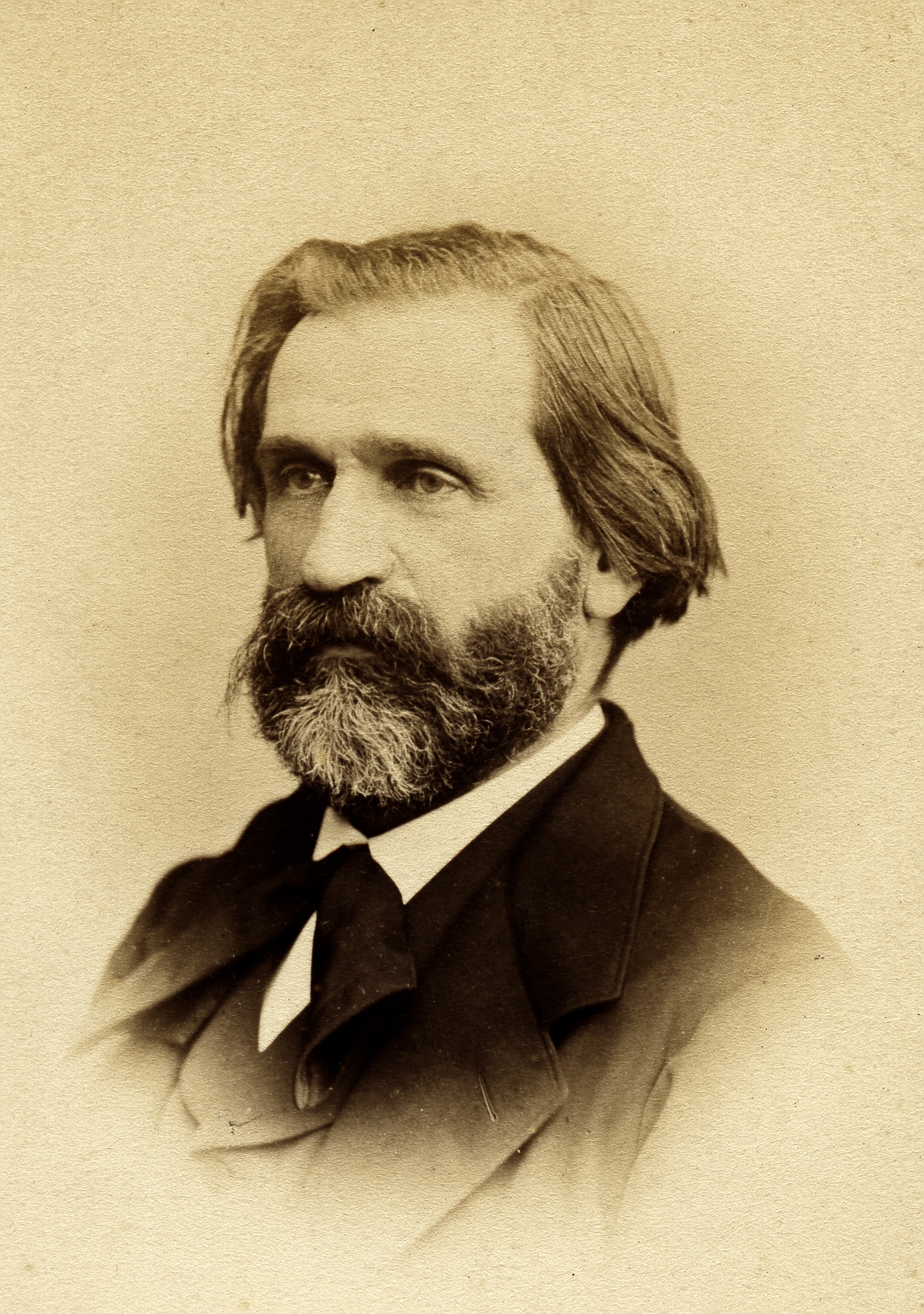 Giuseppe Verdi nel 1870, l'epoca in cui è al lavoro su "Aida".