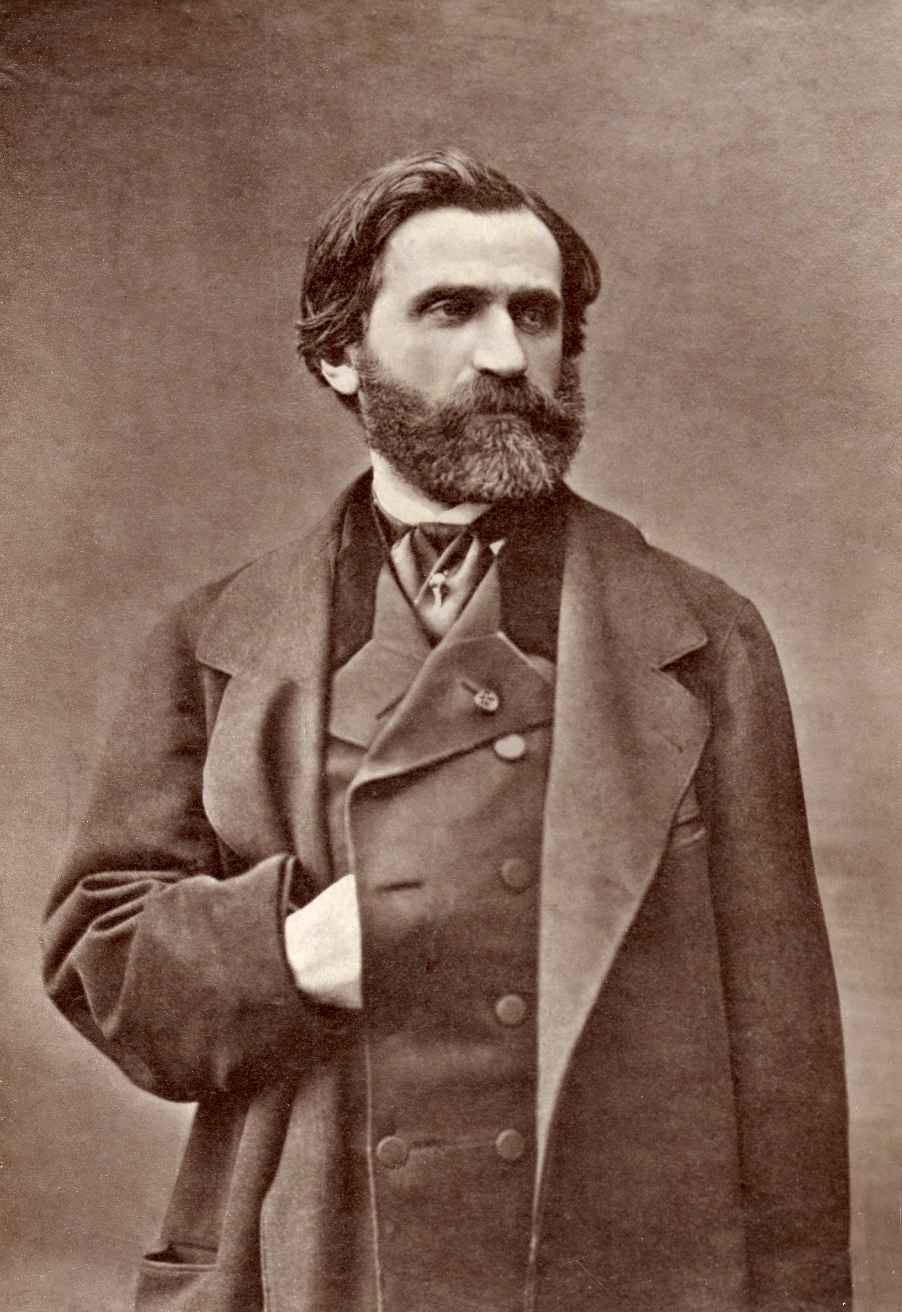 Giuseppe Verdi nel 1870, l'epoca in cui è al lavoro su "Aida".