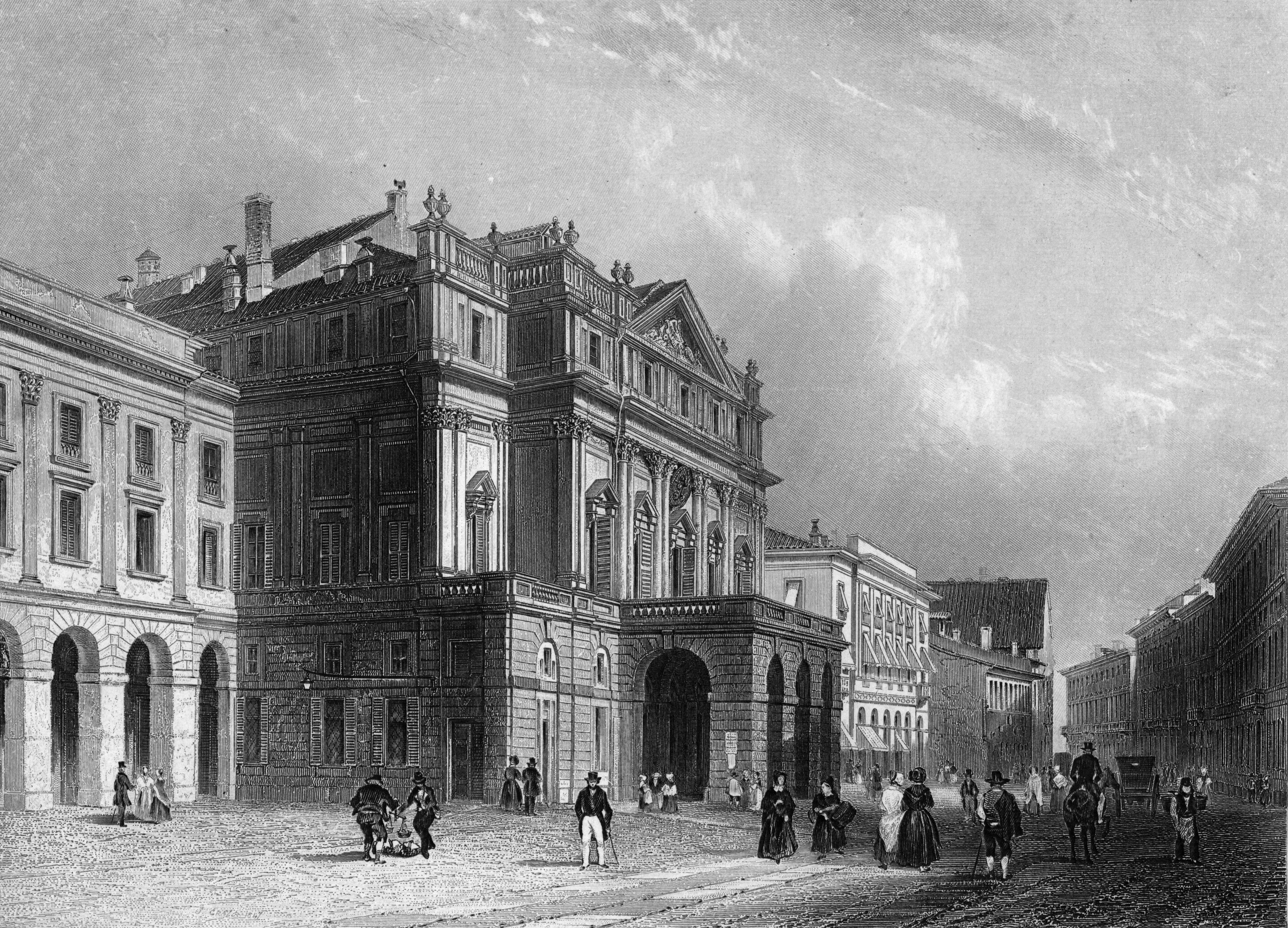 Milano, Teatro alla Scala. Qui, l'8 febbraio 1872, va in scena la prima europea di "Aida".