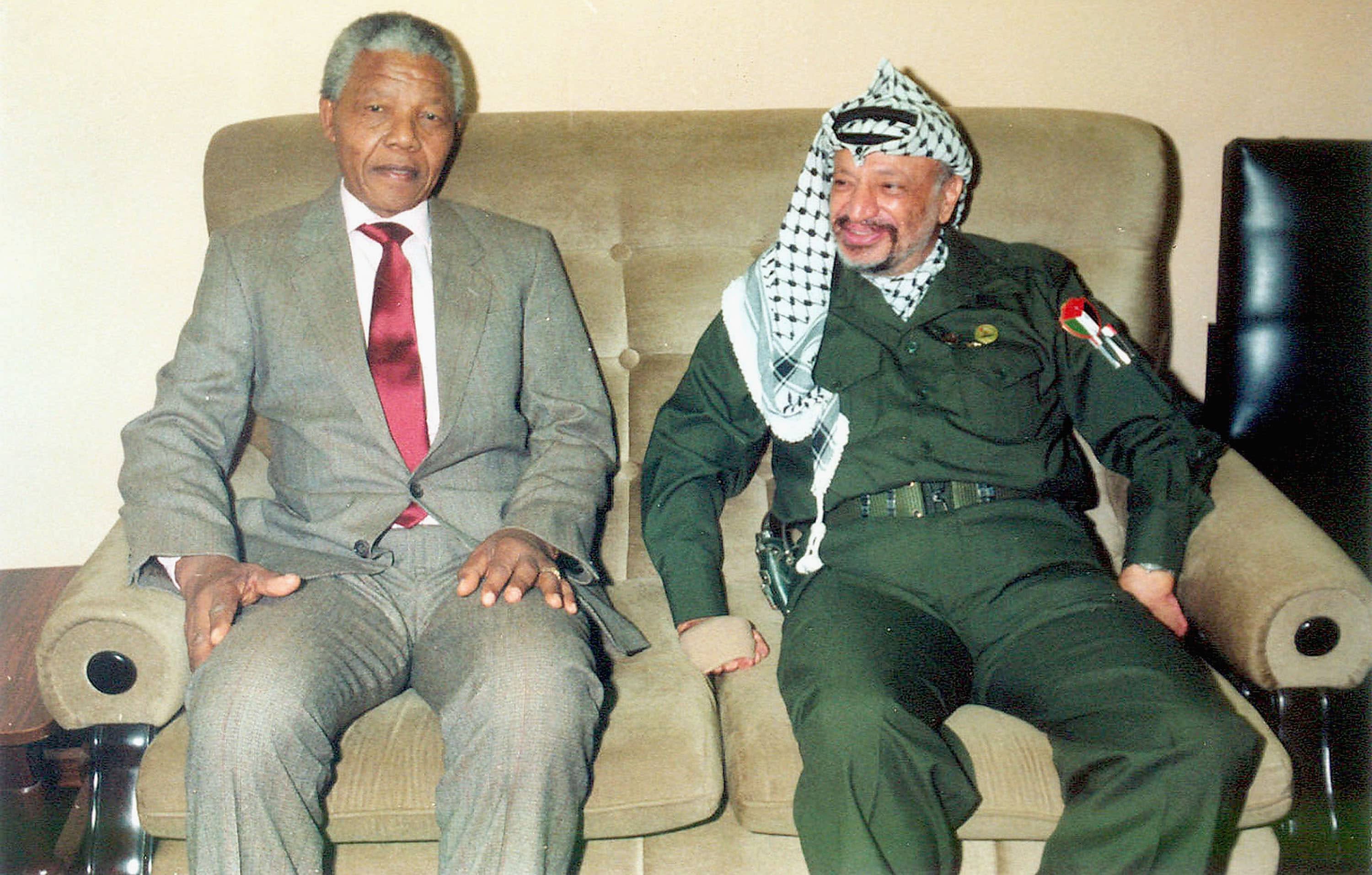 Incontro con Yasser Arafat, a Gaza City