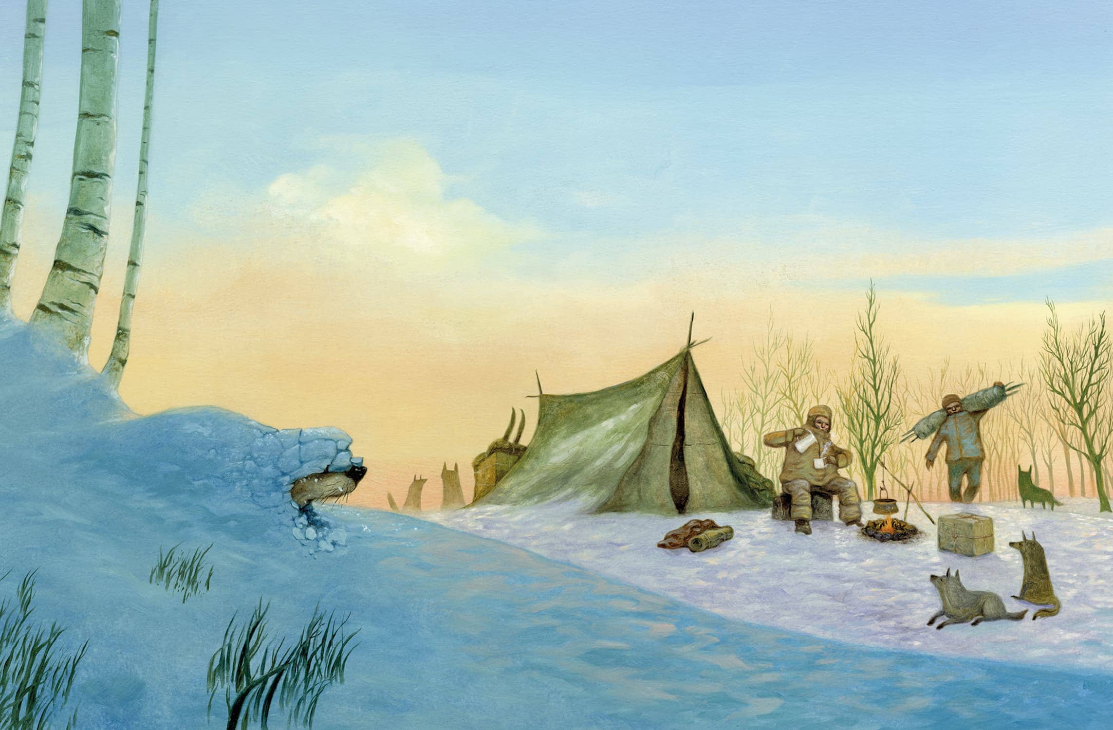 "Il richiamo della foresta" di Jack London, illustrato da Roger Olmos (Logos)