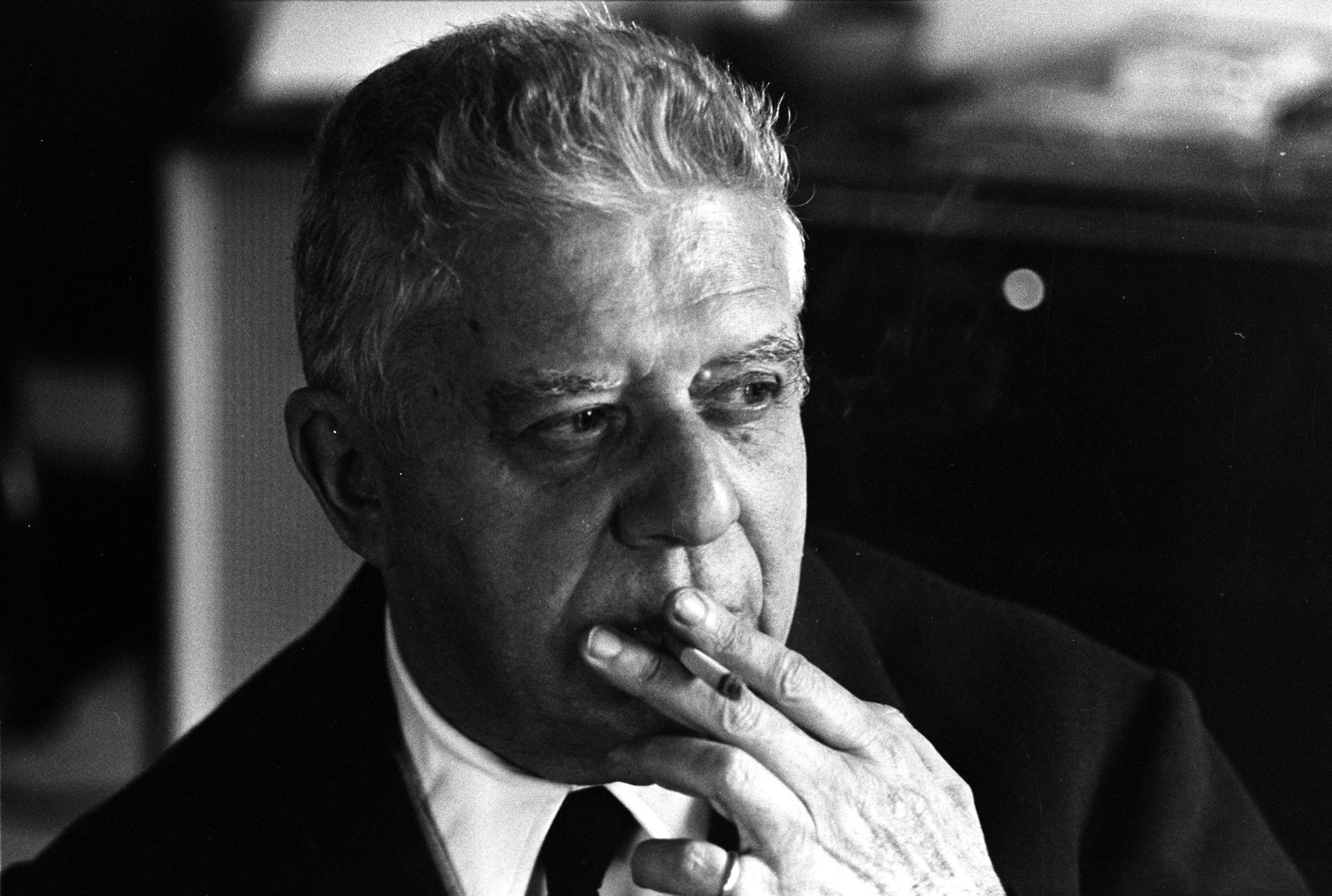 Eugenio Montale a Milano nel 1975