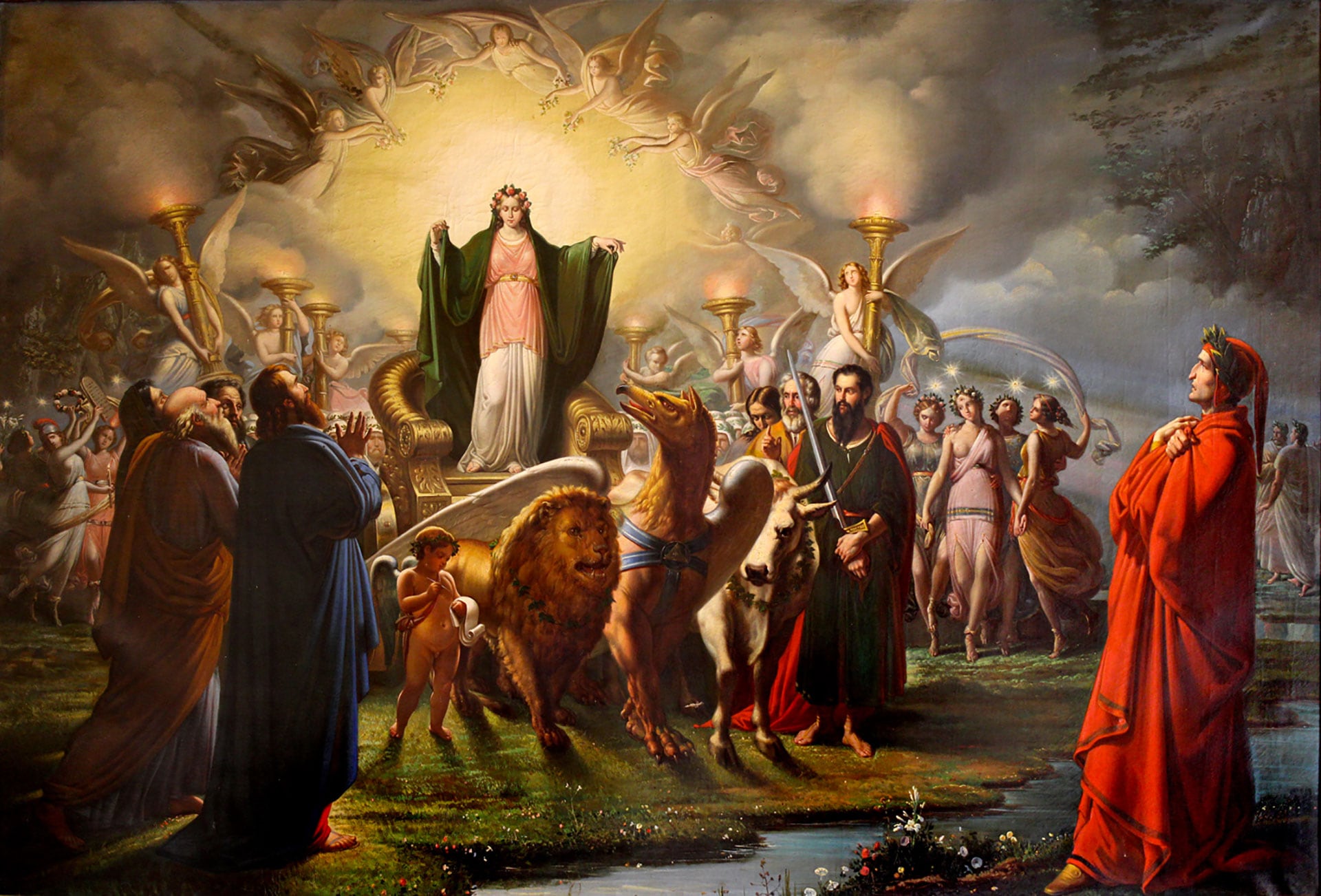  Tommaso de Vivo (Napoli, 1790 –1884), Purgatorio. Olio su tela, 1865. Palazzo Reale di Napoli (In deposito alla Biblioteca Nazionale)