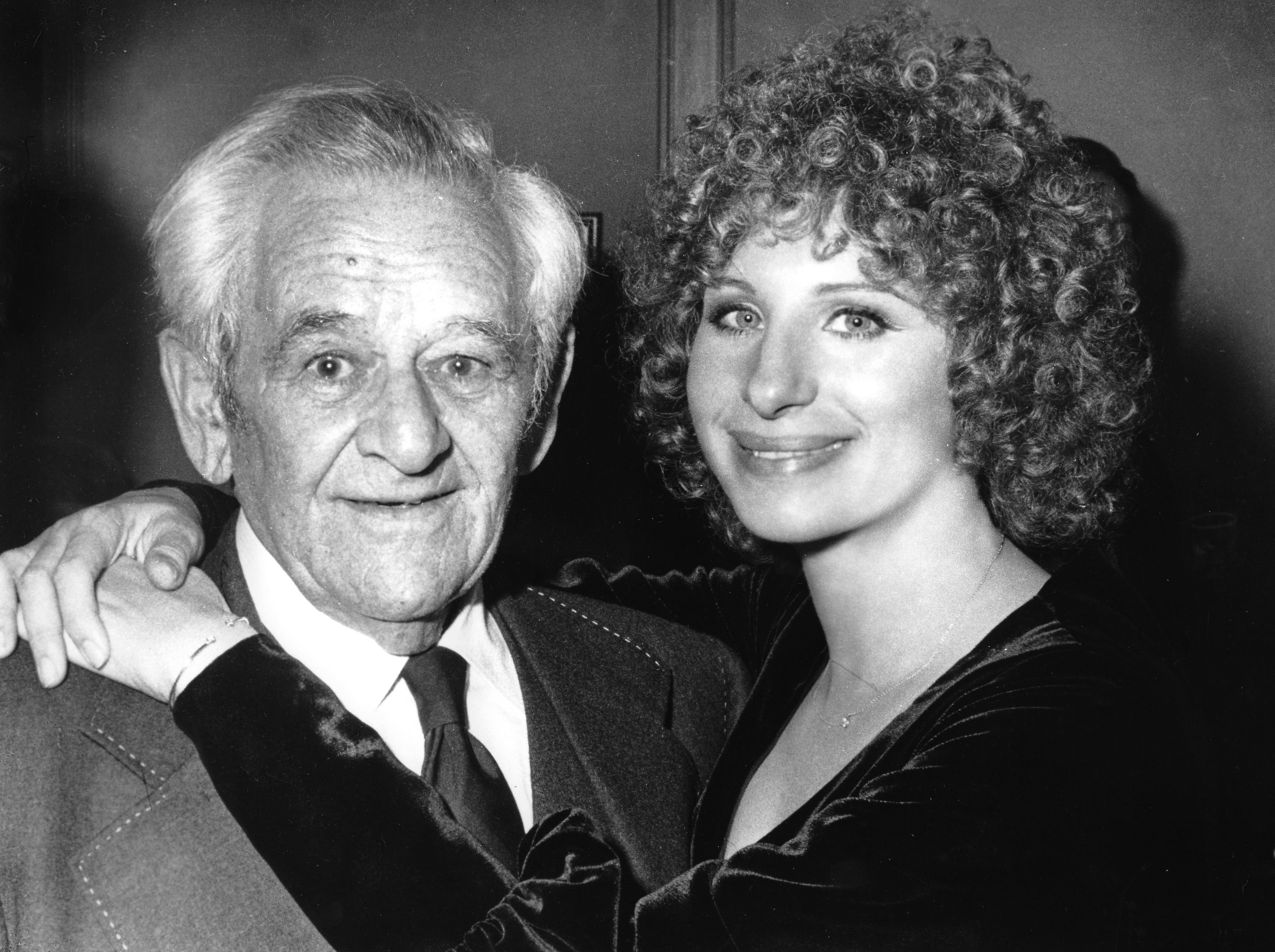 Con il regista William Wyler nel 1976